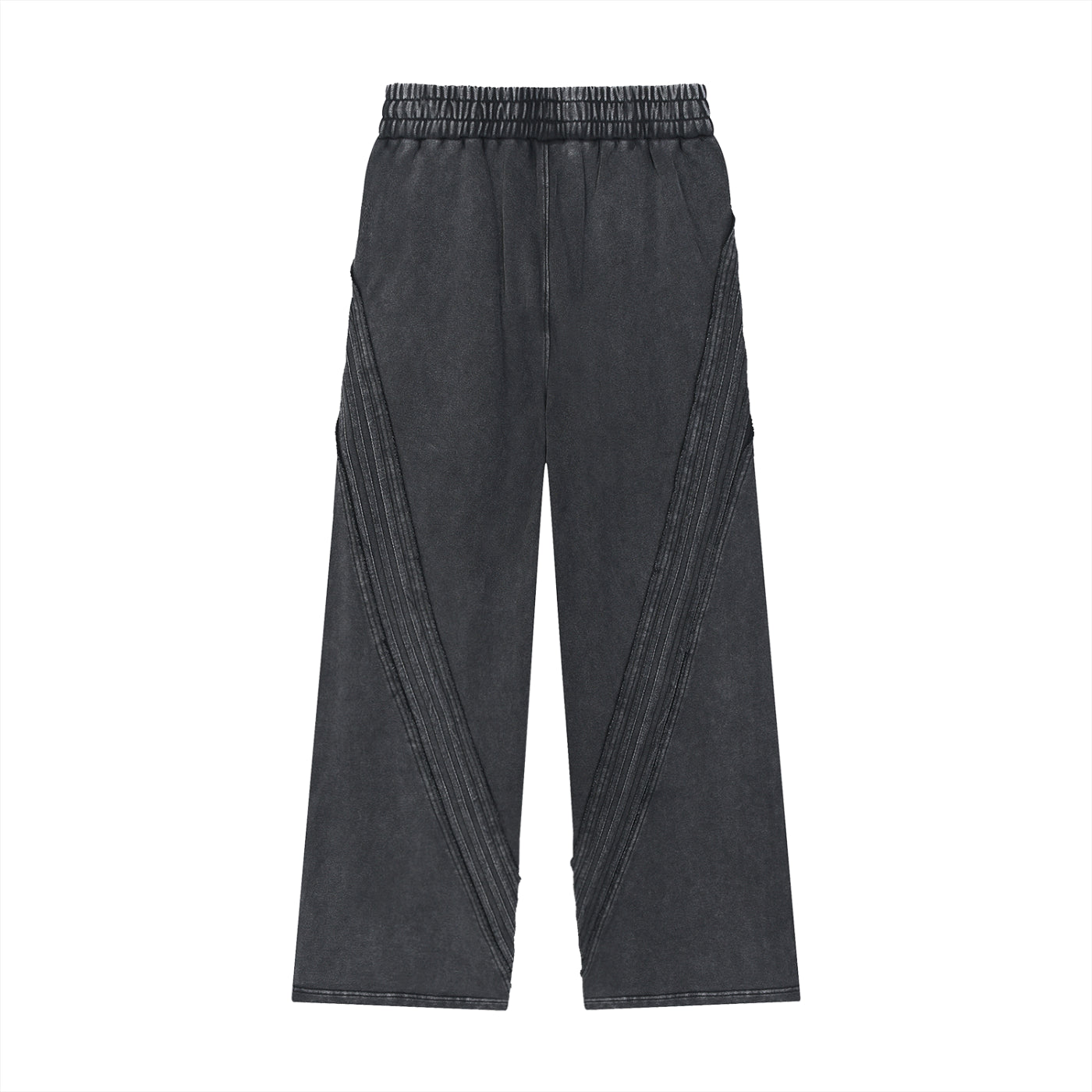 Snow Washed Tape Raw Edge Sweatpants - *Signature*