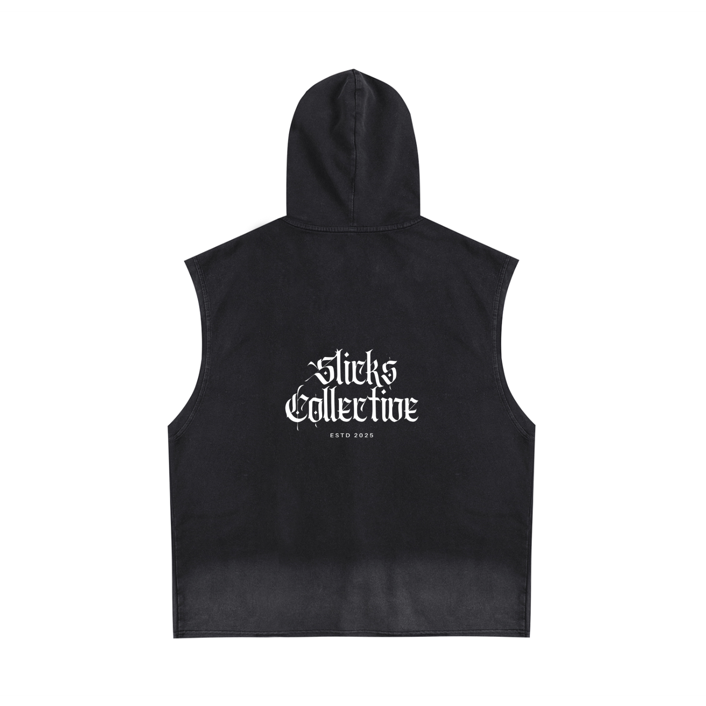 Vintage Washed Zip-Up Hooded Tank Top - *Signature*