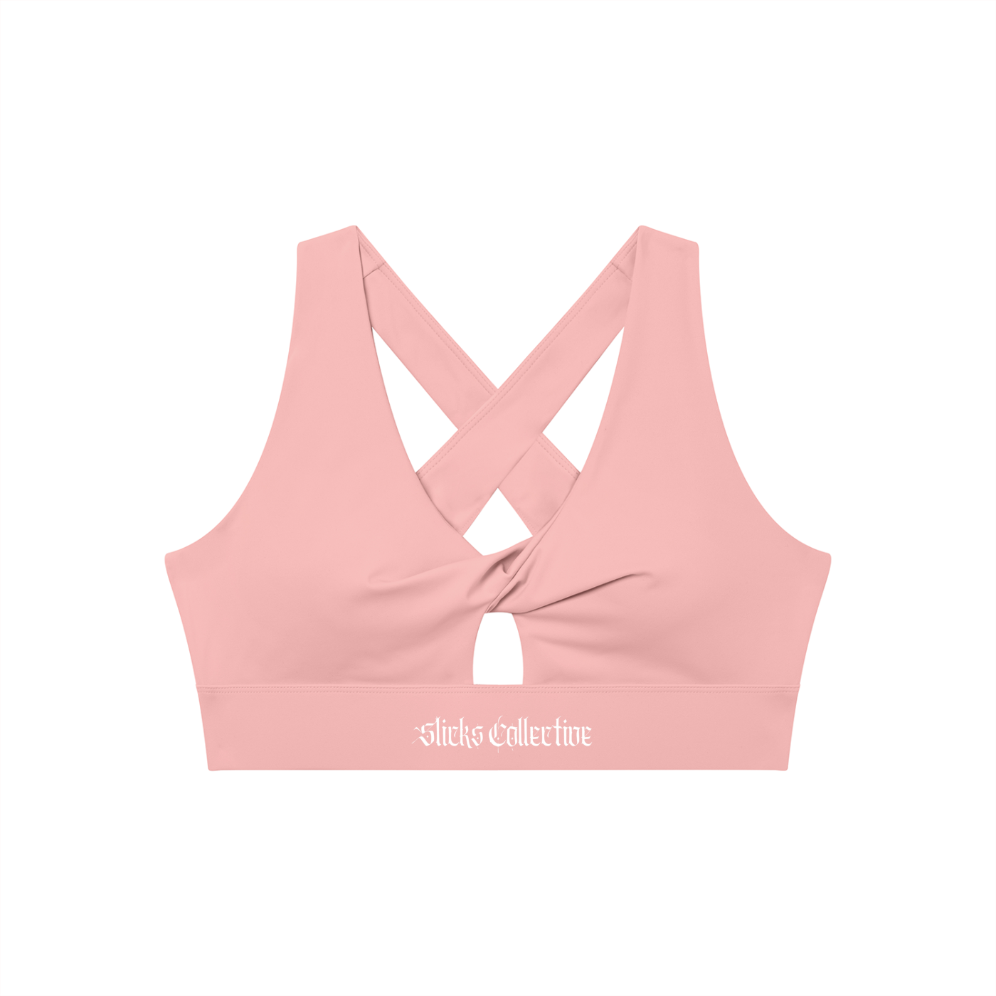 Women's Twist Front V-Neck Sports Bra - *Signature*