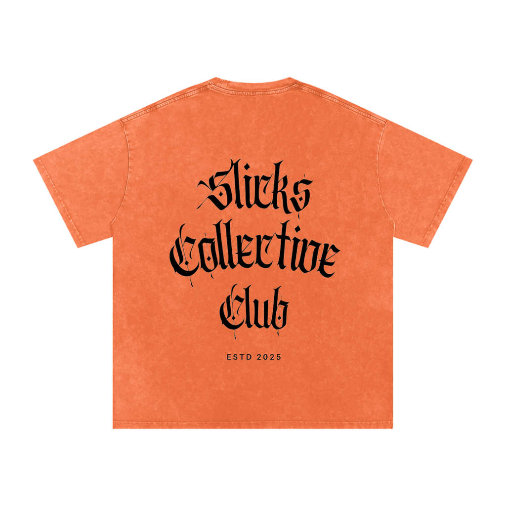 Snow Washed Oversized Cotton T-Shirt