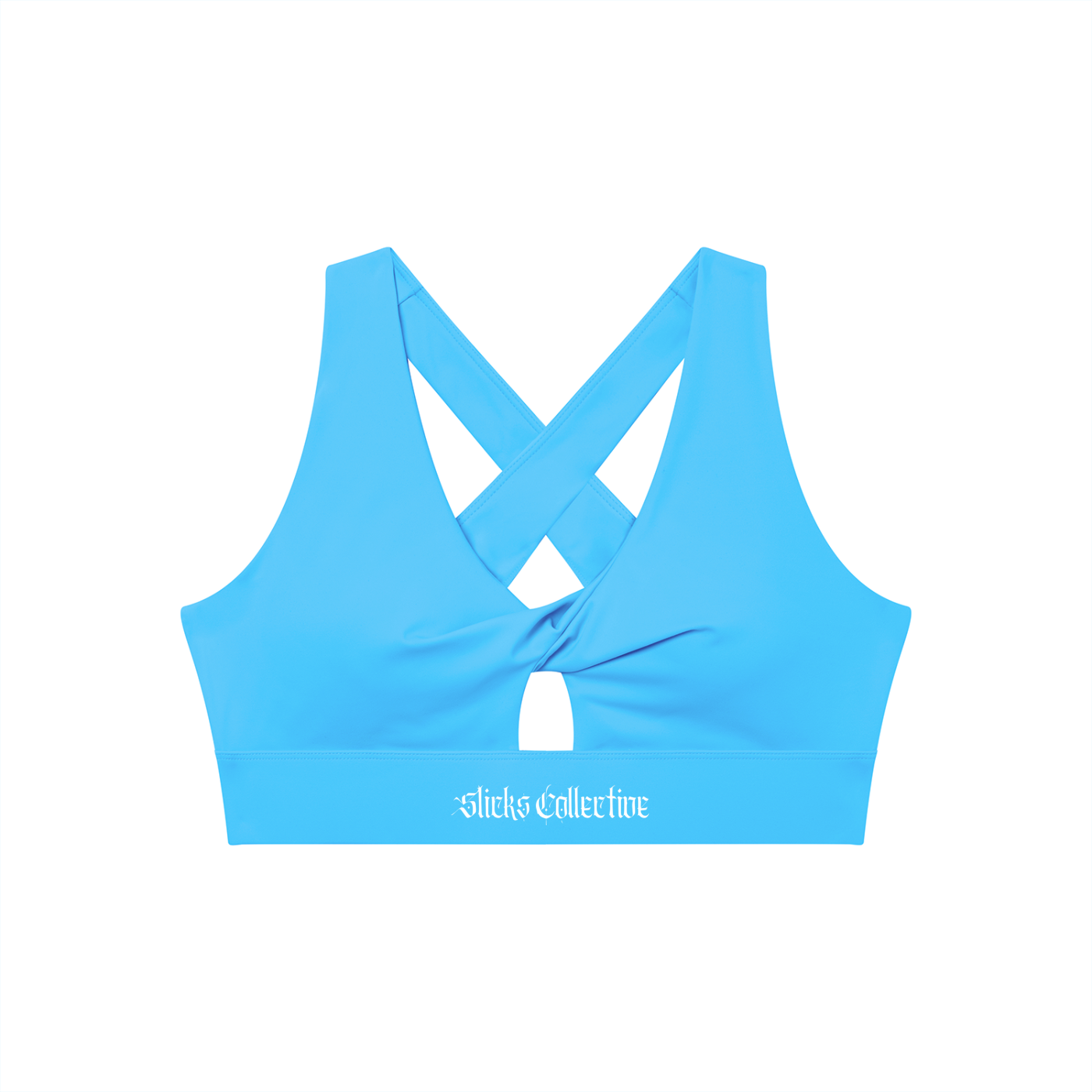 Women's Twist Front V-Neck Sports Bra - *Signature*