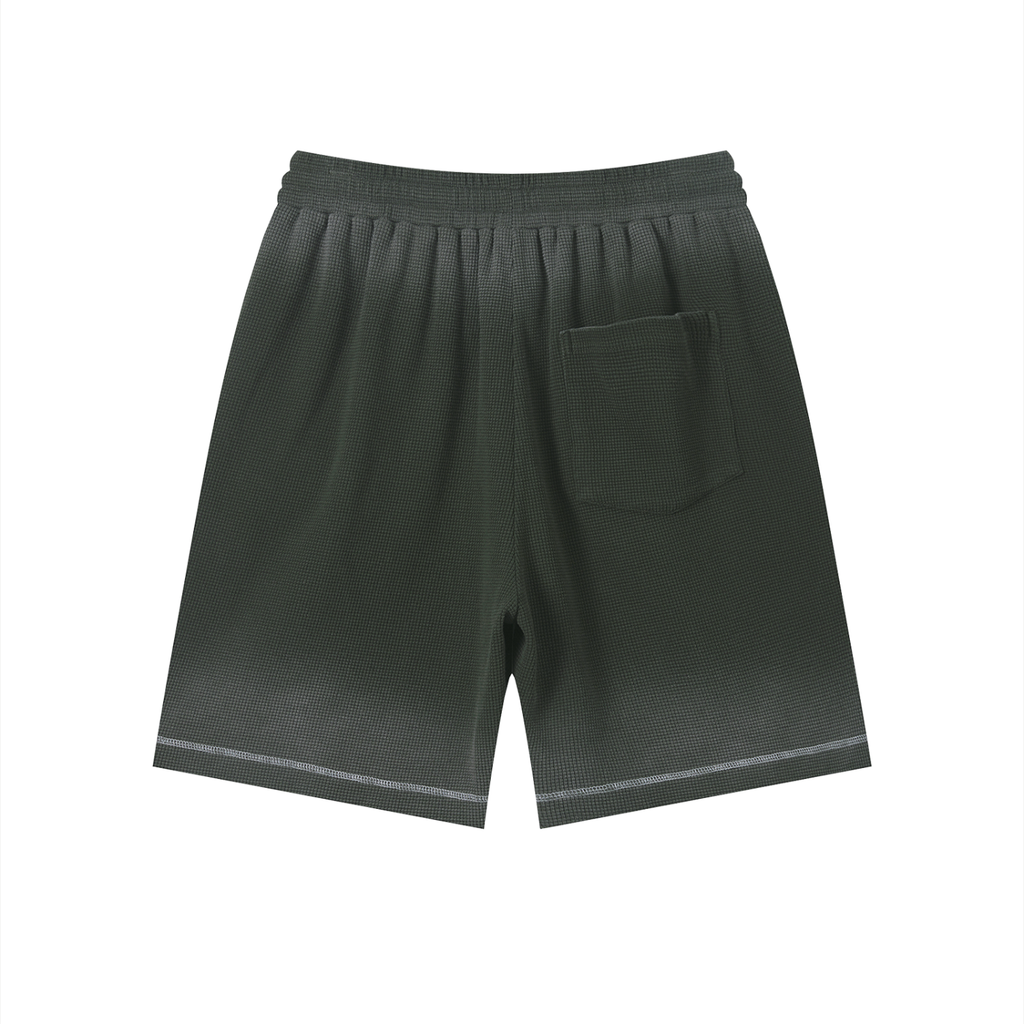 Sunfade Waffle Raw Hem Shorts - *Signature*