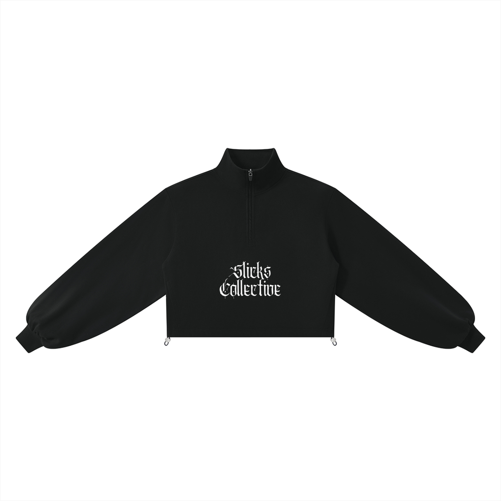 Halo Cropped Quarter Sweatshirt