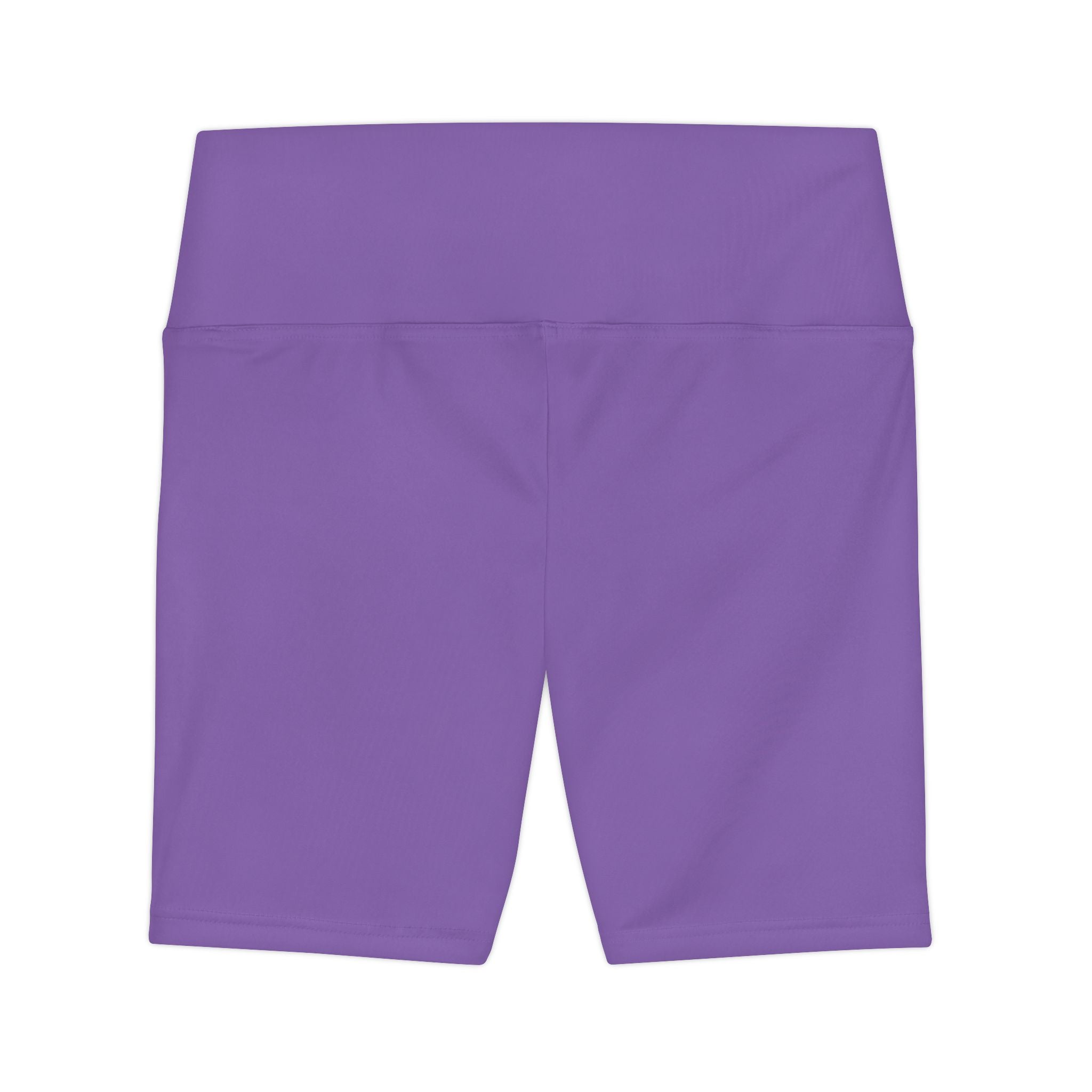 Women's Purple Workout Bike Shorts - Black SC Logo