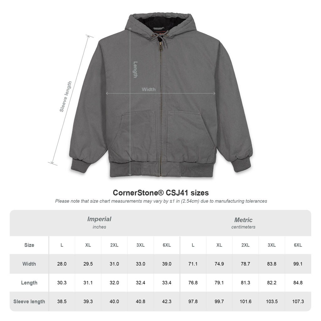 SC Embroidered Men's Duck Cloth Work Jacket