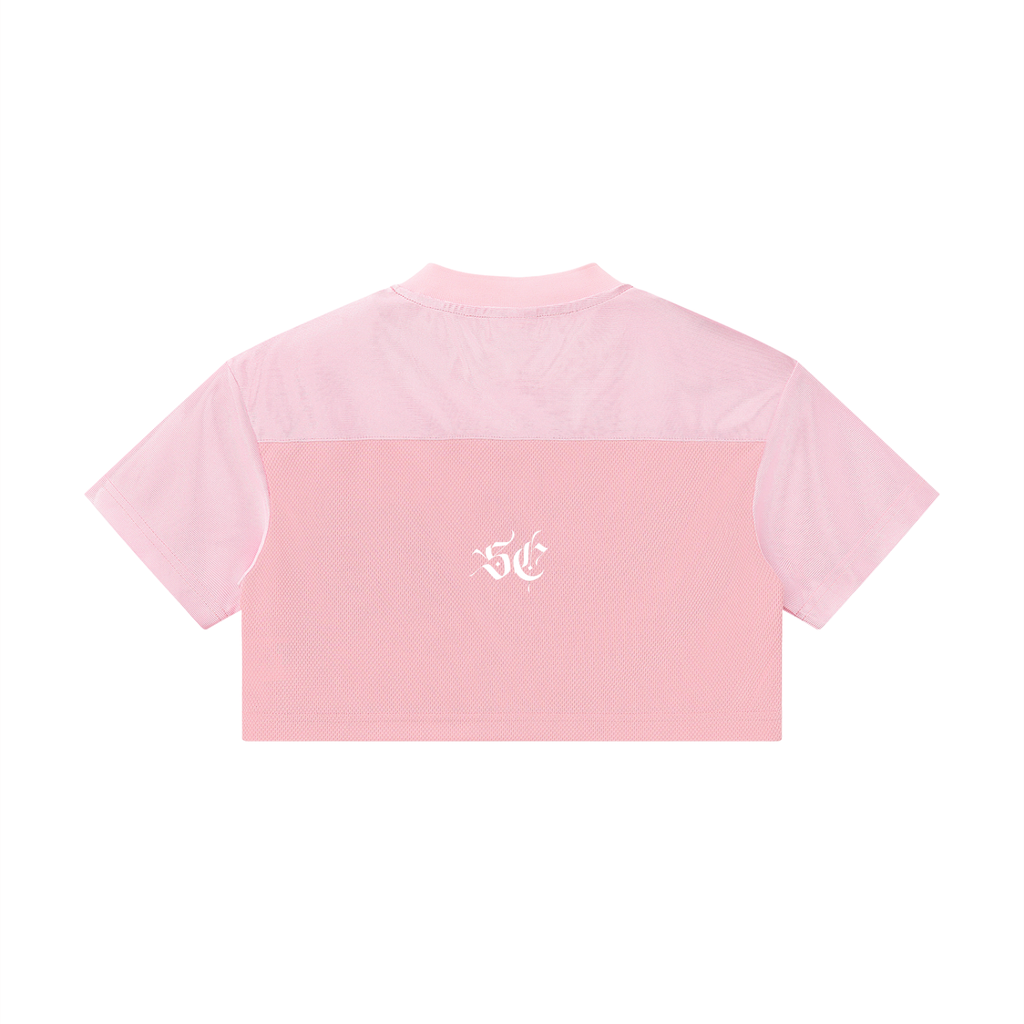 Women’s Cropped Paneled V-Neck Jersey - *Signature*
