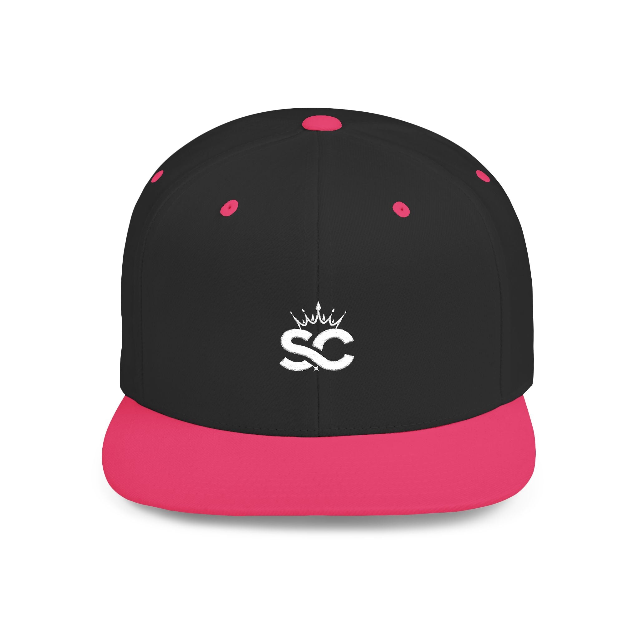 Distressed Snapback Hat — *Rise* Logo Flat Bill
