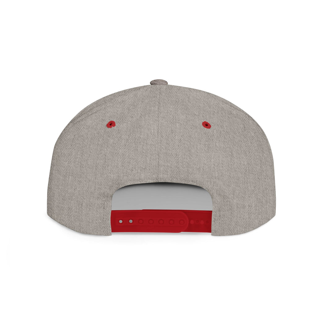 Distressed Snapback Hat — *Rise* Logo Flat Bill
