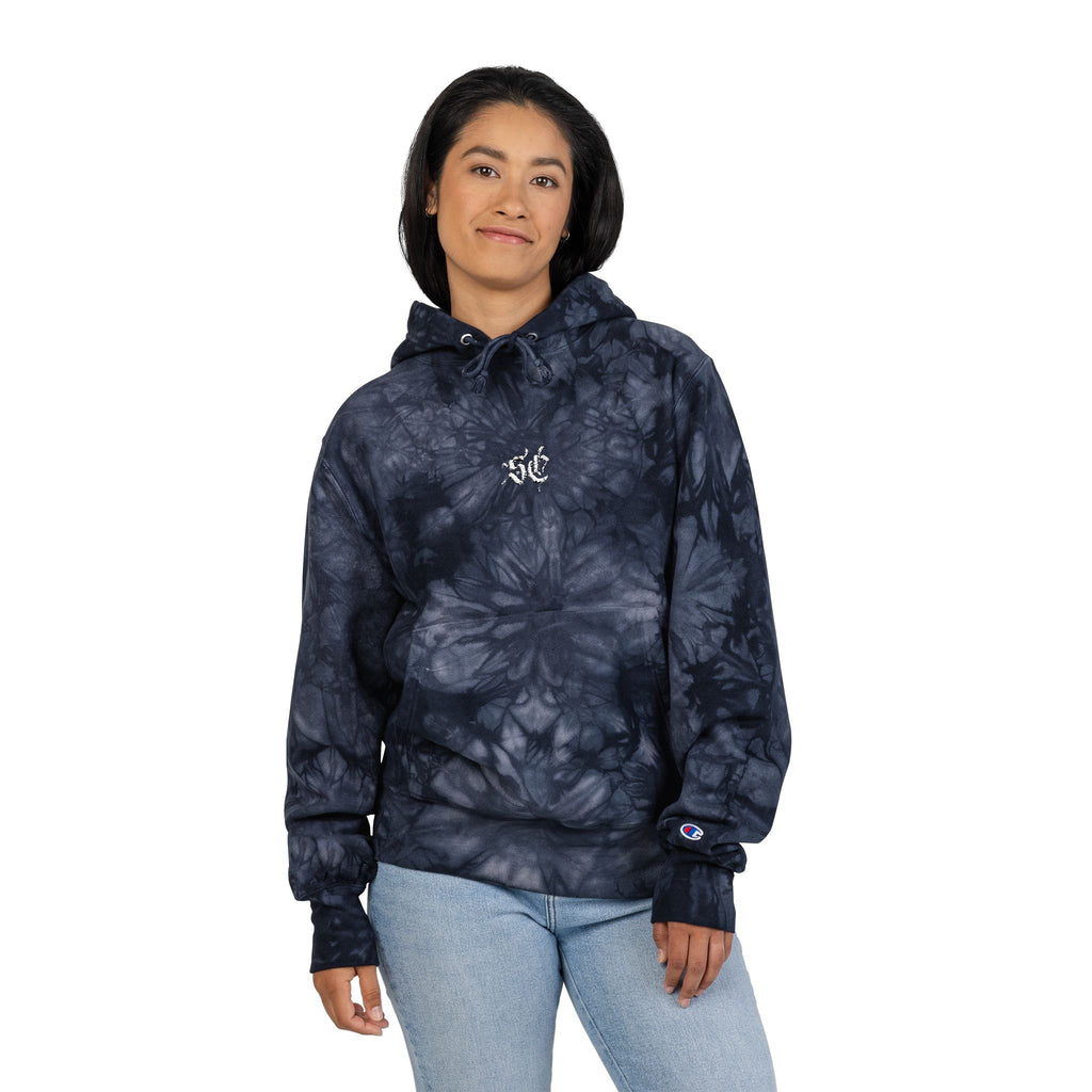 Embroidered SC Champion Tie-Dye Hoodie - *Signature*