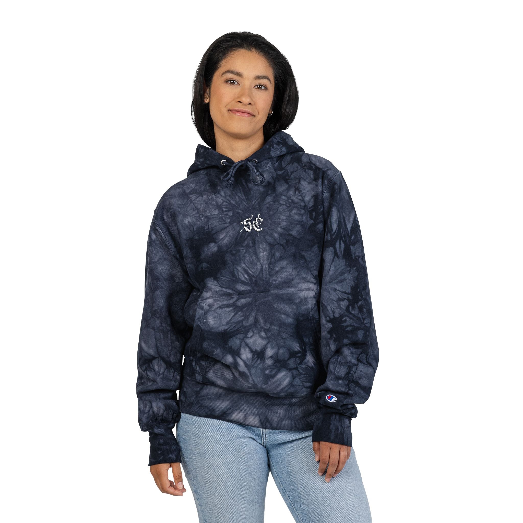 Embroidered SC Champion Tie-Dye Hoodie - *Signature*