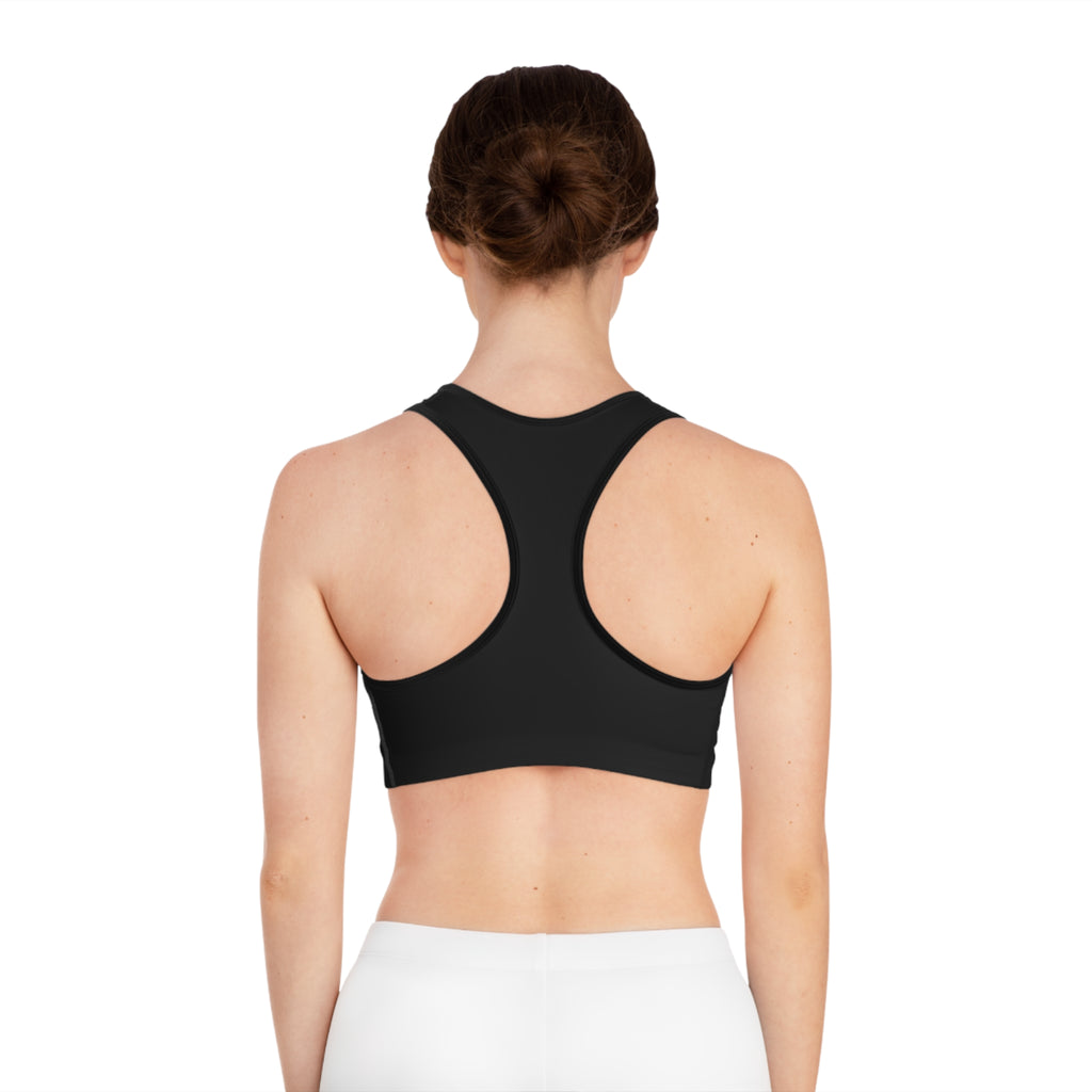 Minimalist SC Logo Sports Bra — Racerback Athletic Crop Top