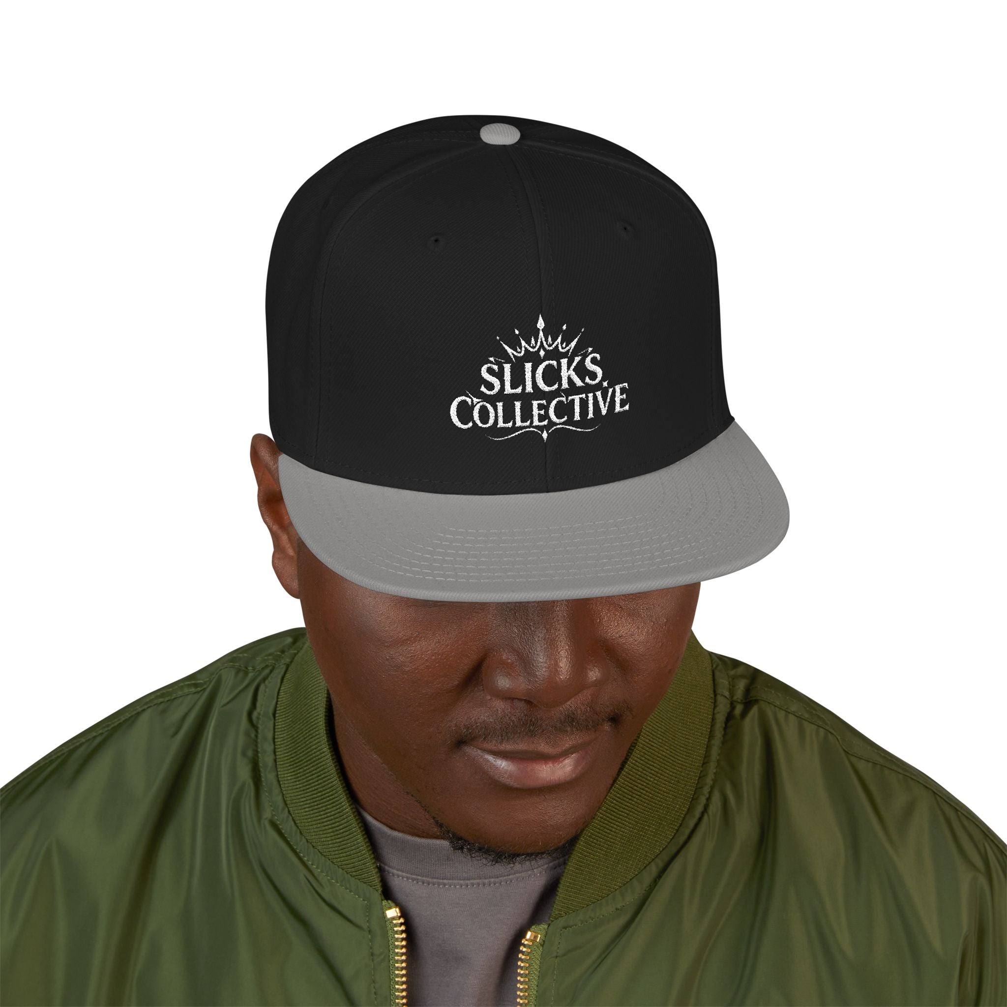 Embroidered Snapback Hat – *Rise* Logo