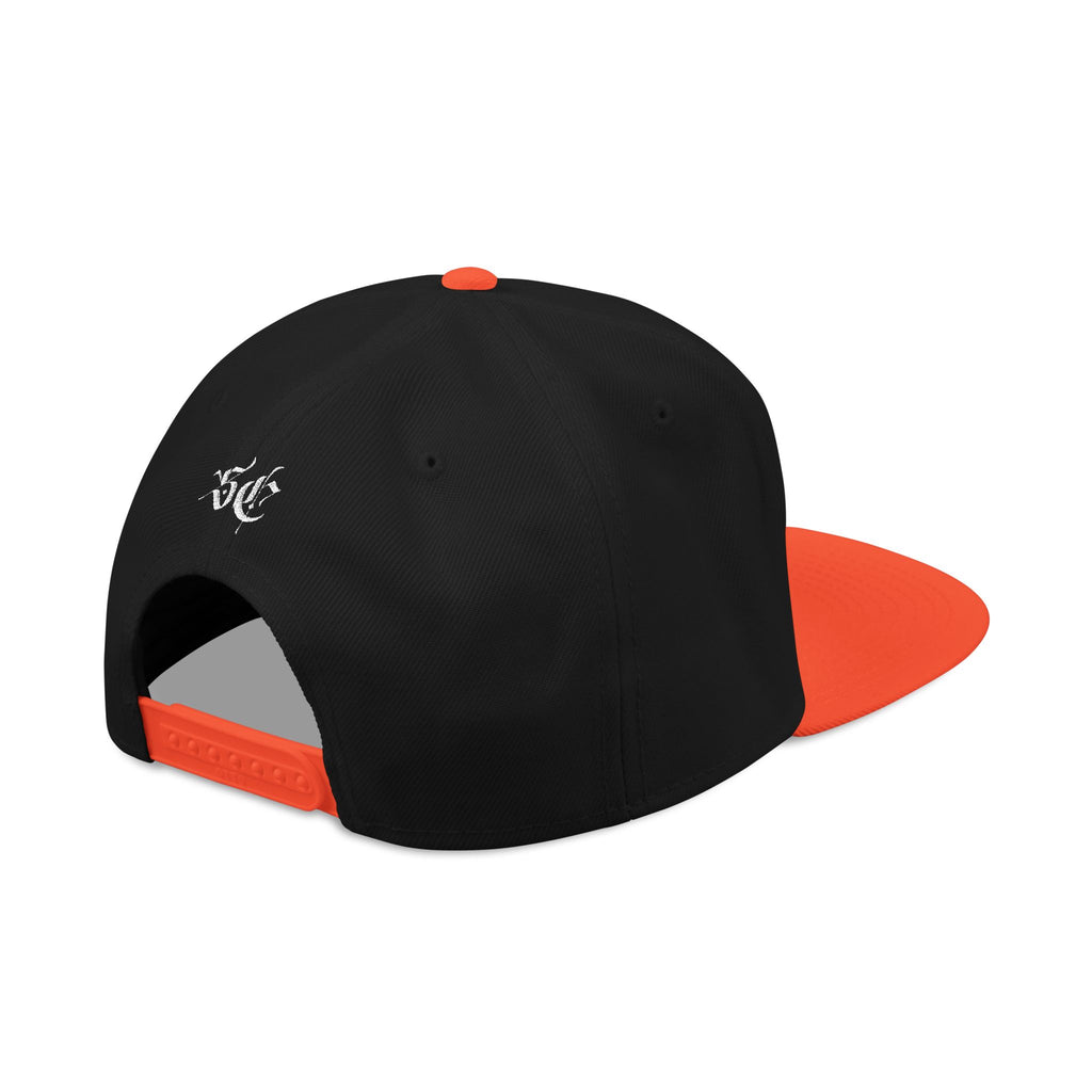 Embroidered Urban Snapback Hat — Distressed White Logo