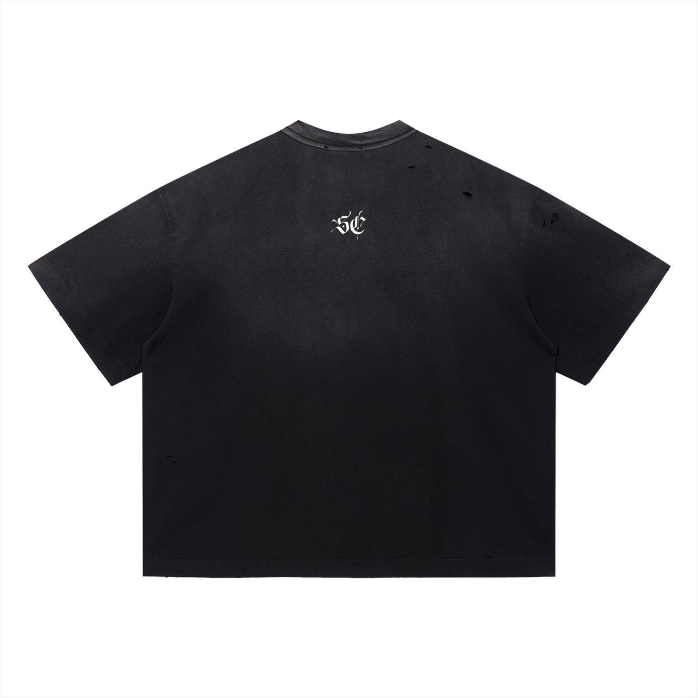 Vintage Washed Distressed Boxy Oversized Tee - *Signature*