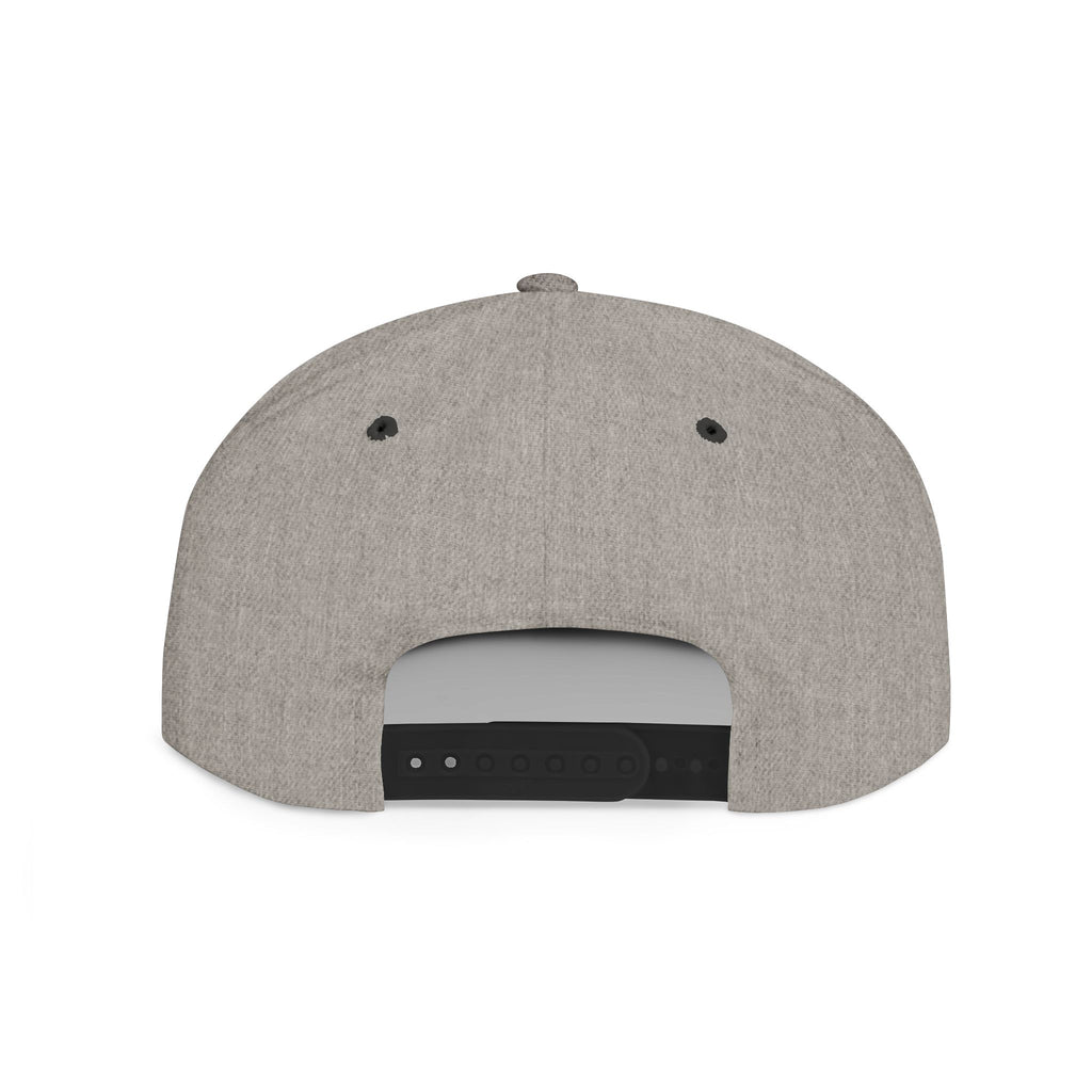 Distressed Snapback Hat — *Rise* Logo Flat Bill