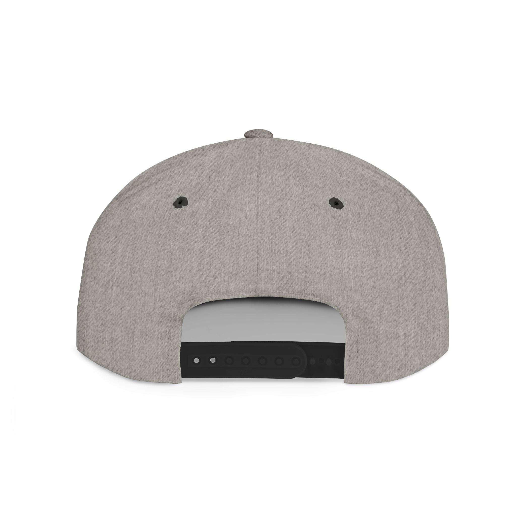 Distressed Snapback Hat — *Rise* Logo Flat Bill