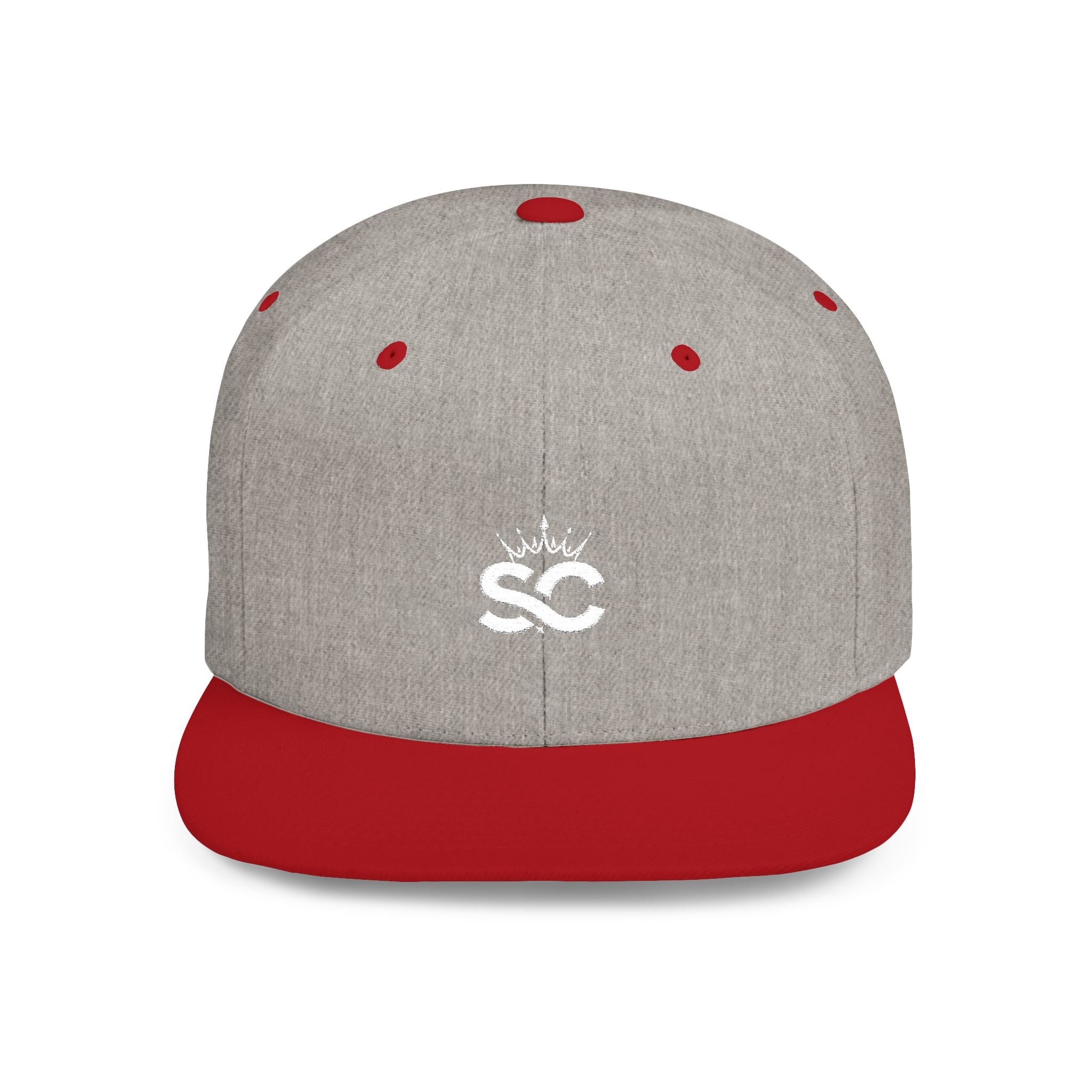 Distressed Snapback Hat — *Rise* Logo Flat Bill