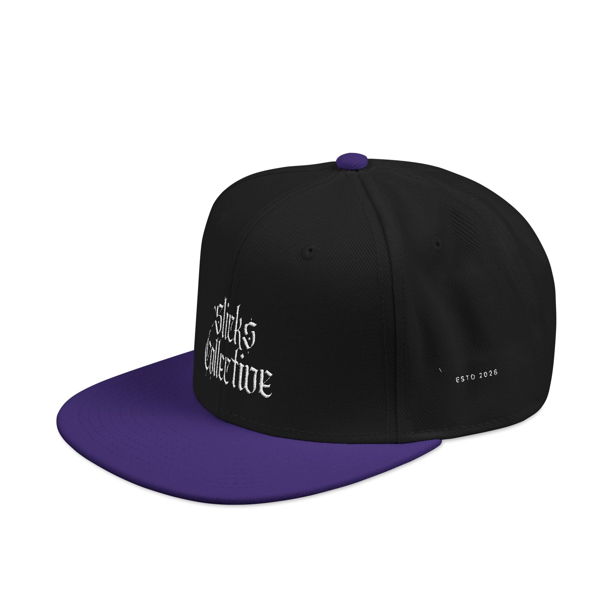 Embroidered Urban Snapback Hat — Distressed White Logo