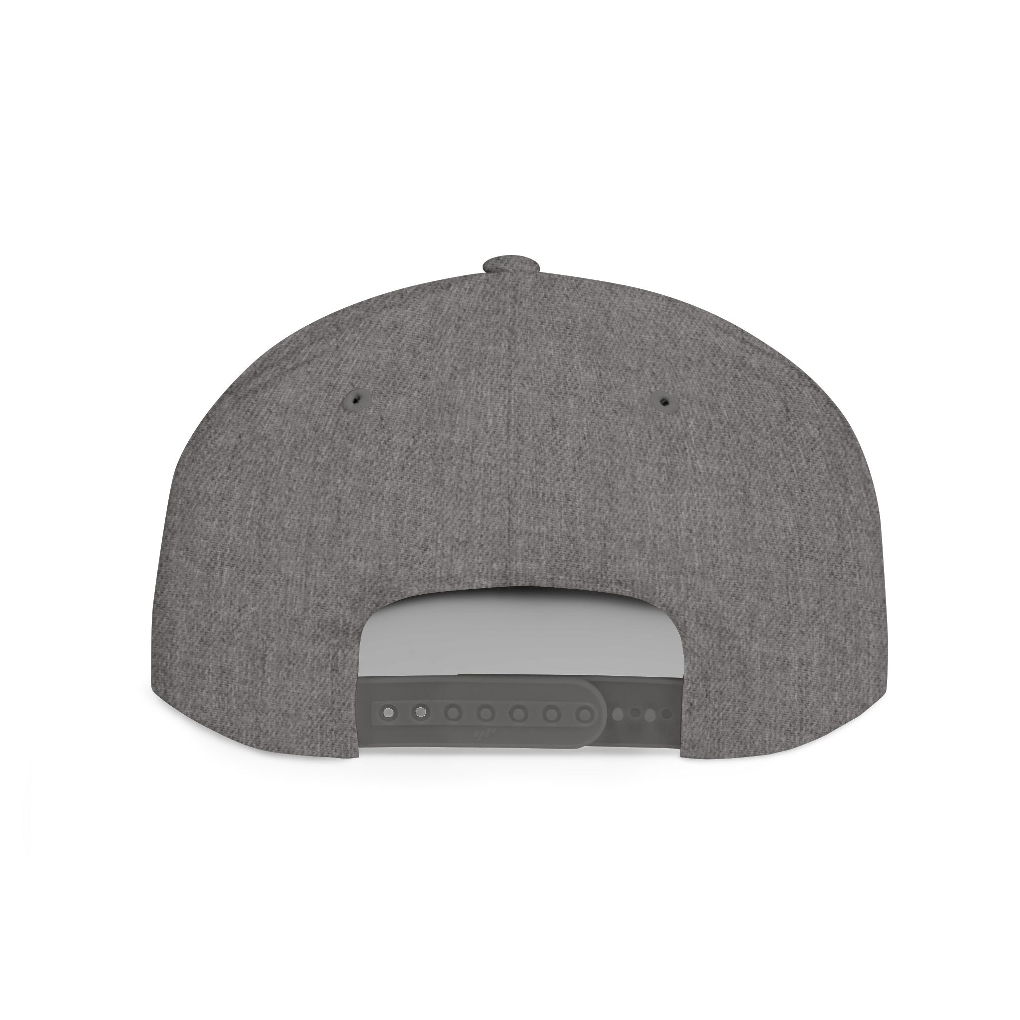 Distressed Snapback Hat — *Rise* Logo Flat Bill