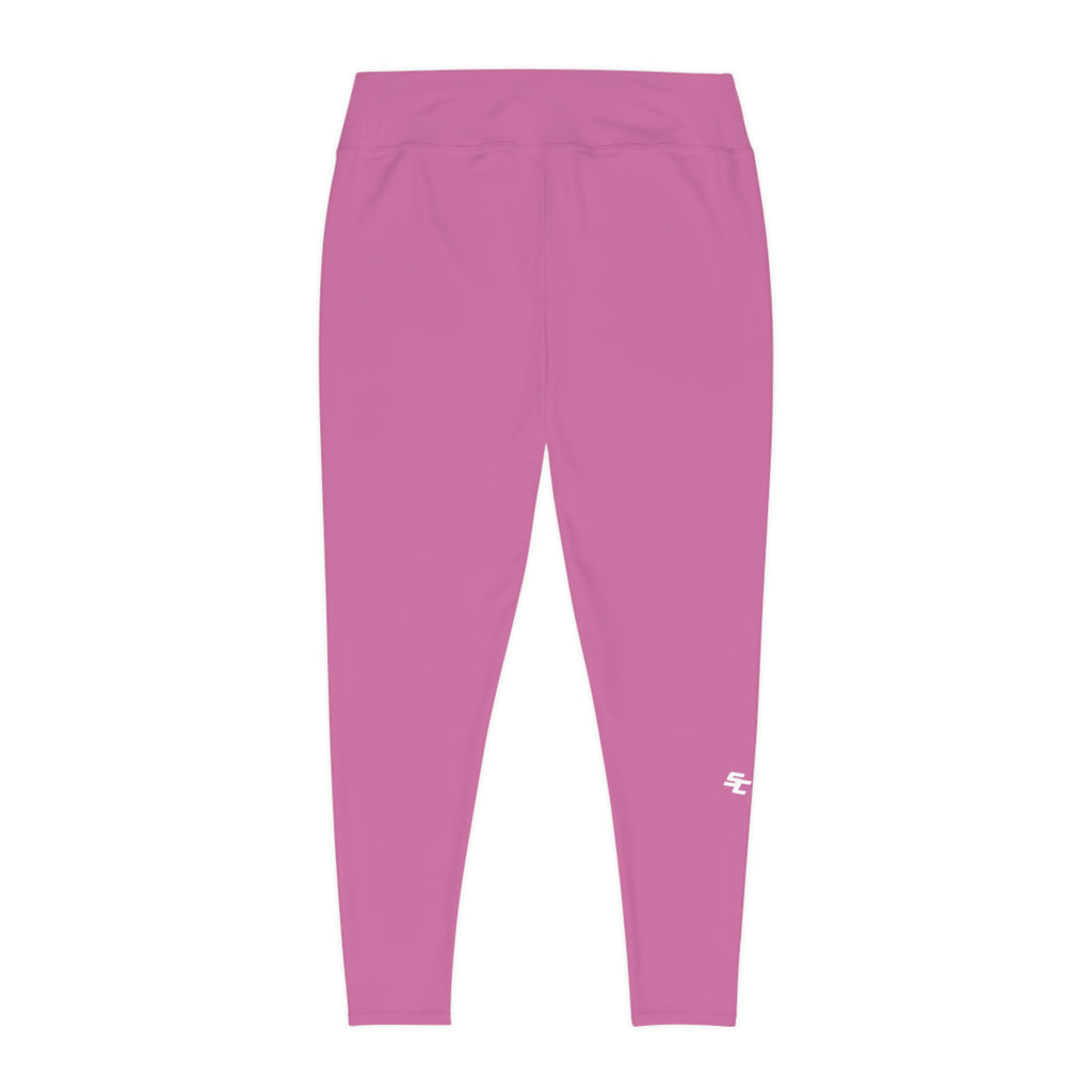 Plus Size Leggings — Pink Seamless High-Waist Activewear