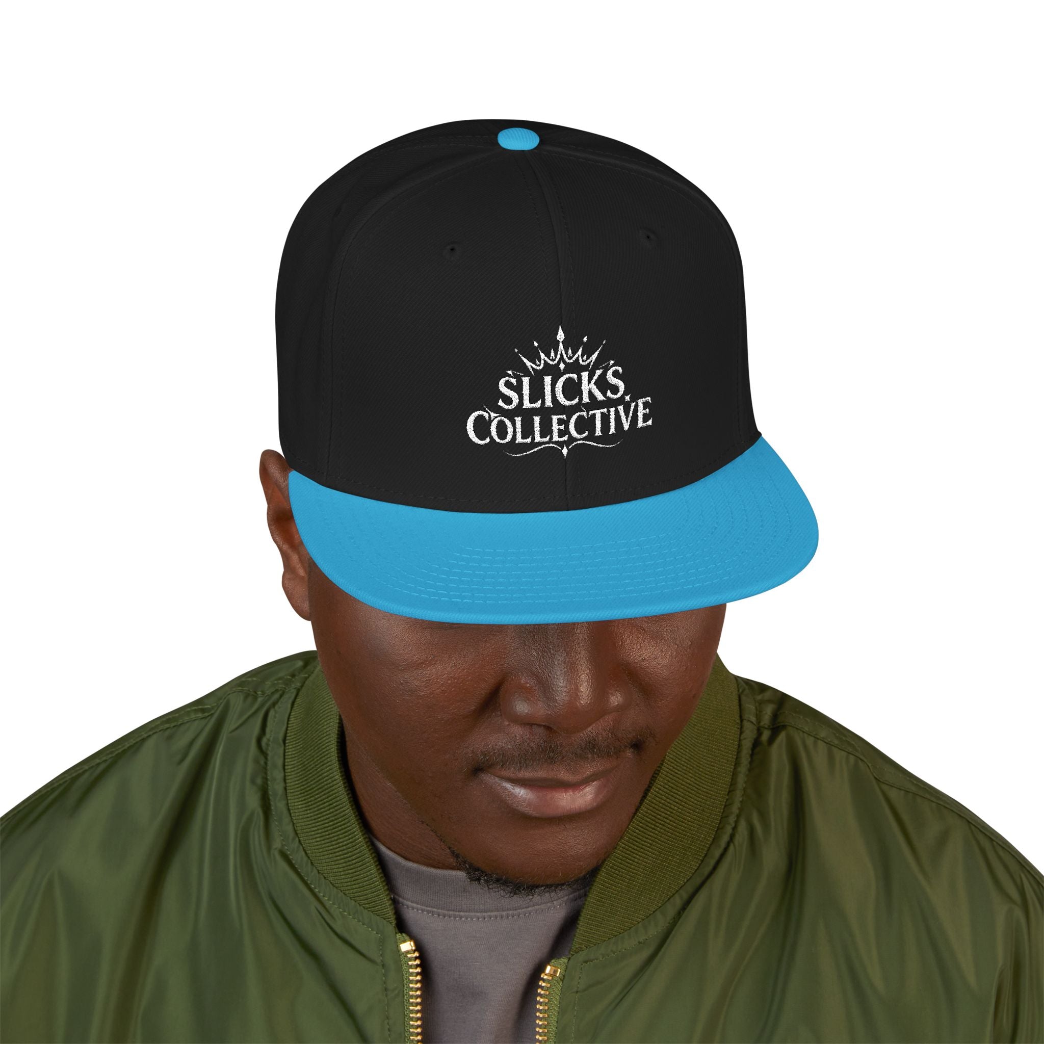 Embroidered Snapback Hat – *Rise* Logo