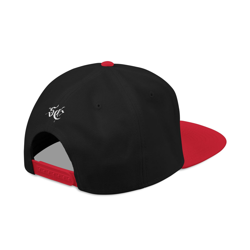 Embroidered Urban Snapback Hat — Distressed White Logo