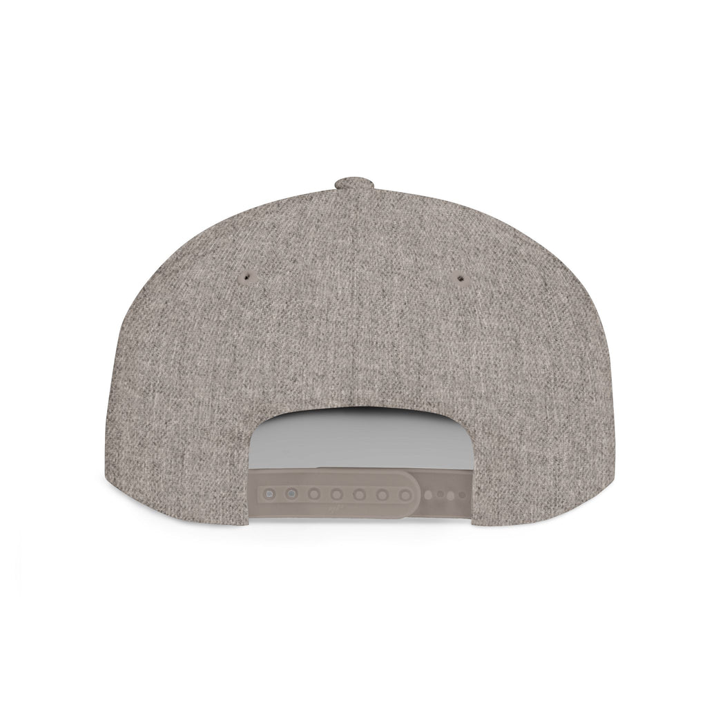 Distressed Snapback Hat — *Rise* Logo Flat Bill