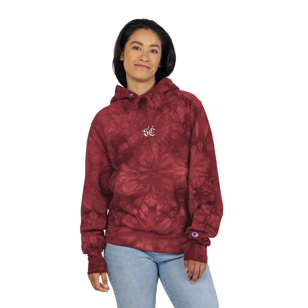 Embroidered SC Champion Tie-Dye Hoodie - *Signature*