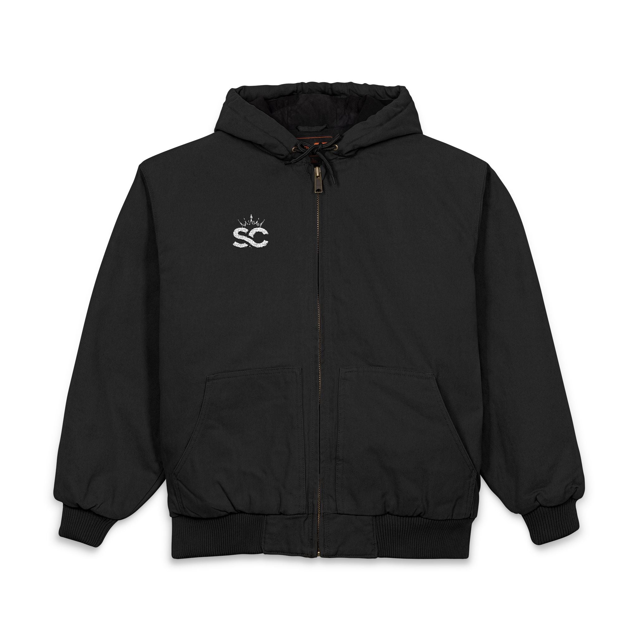 Embroidered Men's Hooded Work Jacket - *Rise*