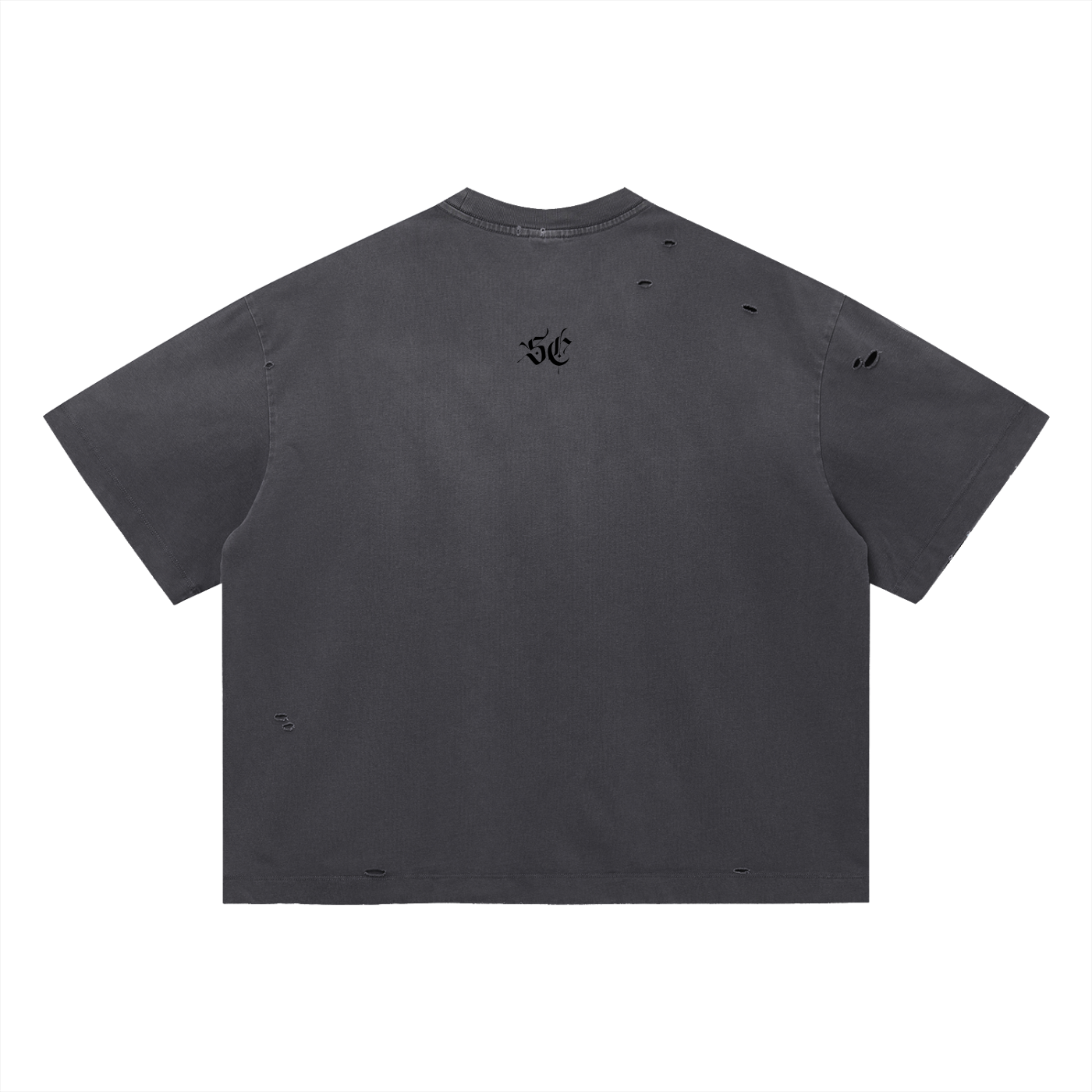 Vintage Washed Distressed Boxy Oversized Tee - *Signature*