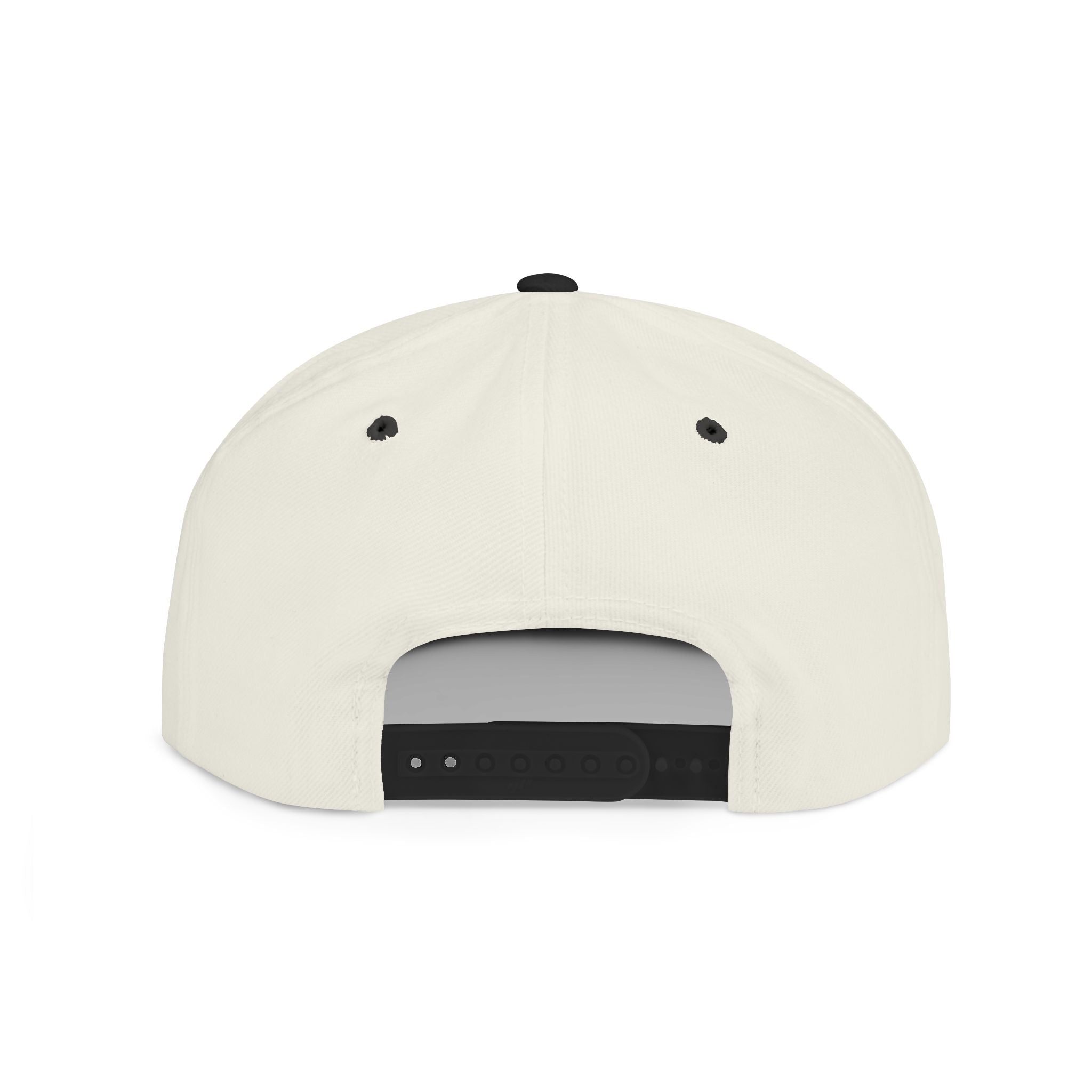 Distressed Snapback Hat — *Rise* Logo Flat Bill