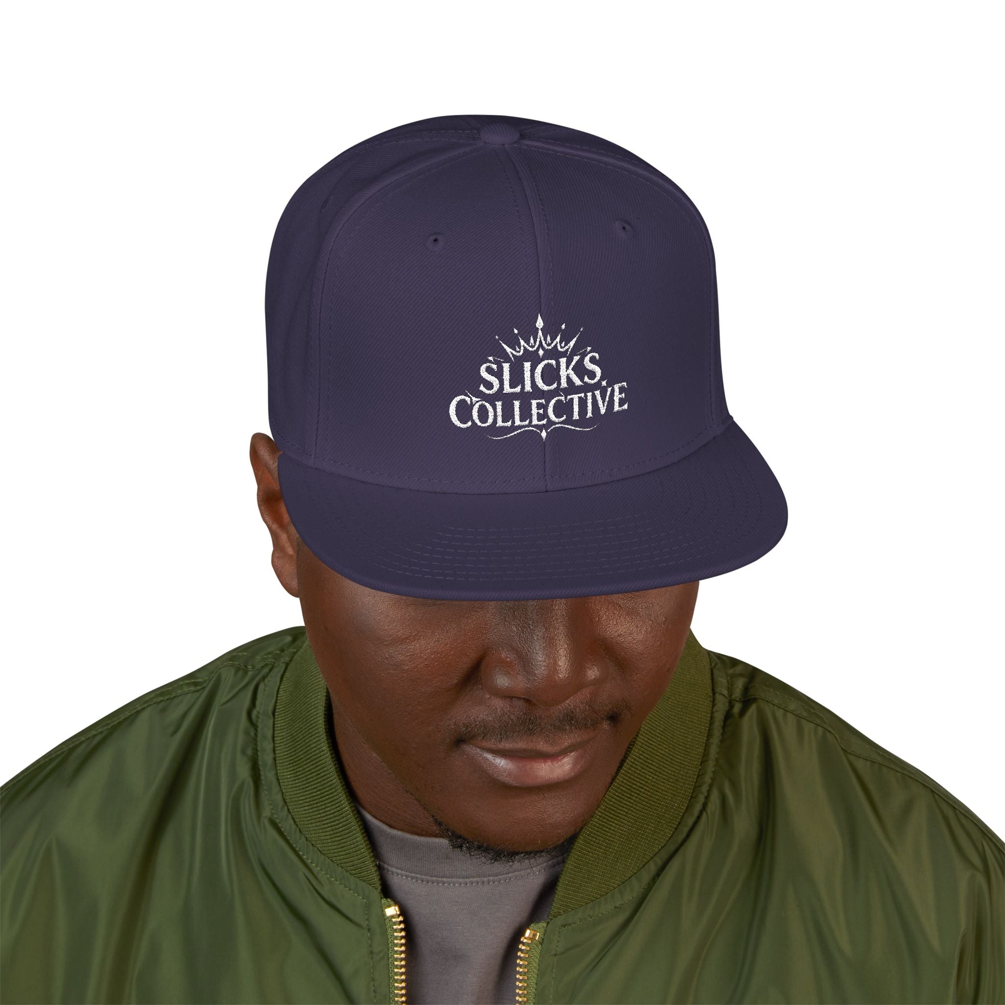 Embroidered Snapback Hat – *Rise* Logo