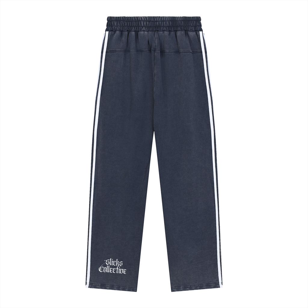 Snow Washed Contrast Tape Sweatpants - *Signature*