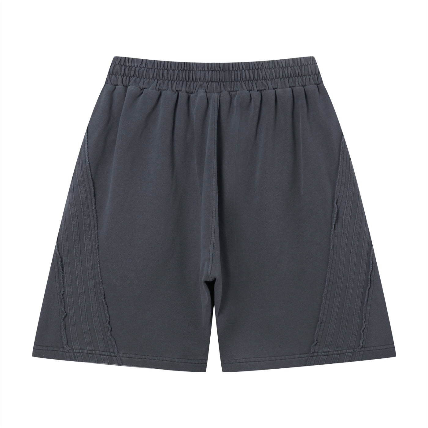 Unisex Vintage Wash Raw Edge Shorts - *Signature*