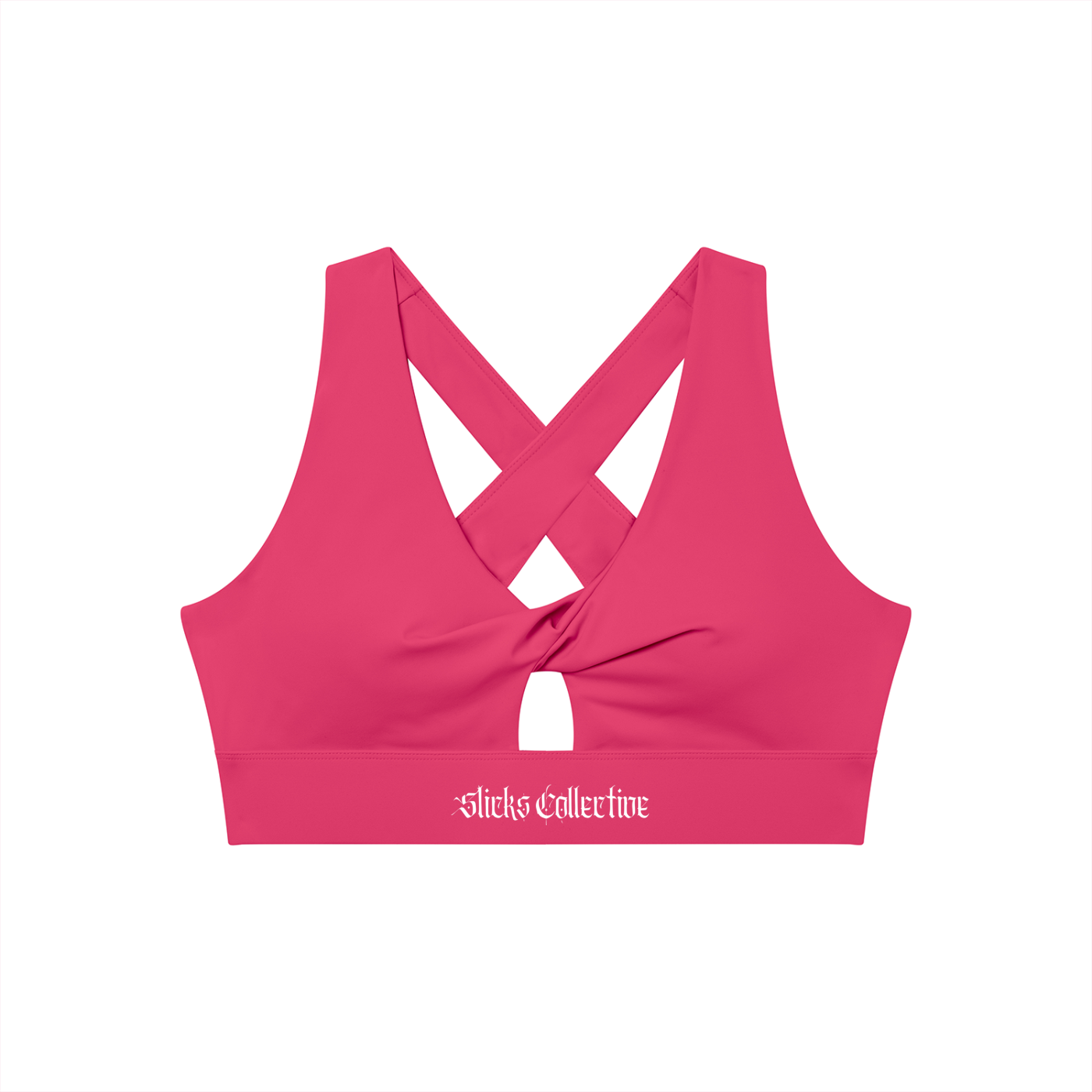 Women's Twist Front V-Neck Sports Bra - *Signature*