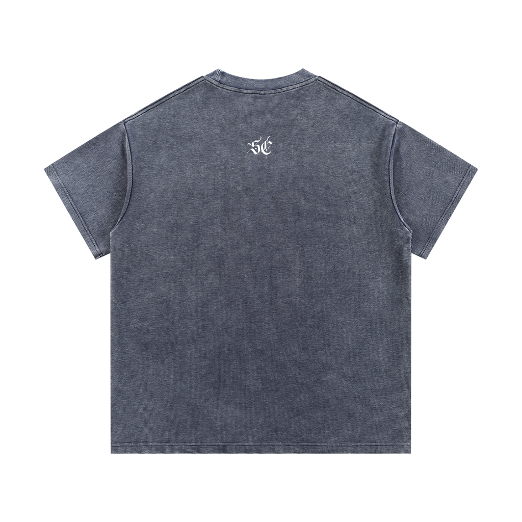 Mineral Wash Waffle Knit Tee - *Signature*
