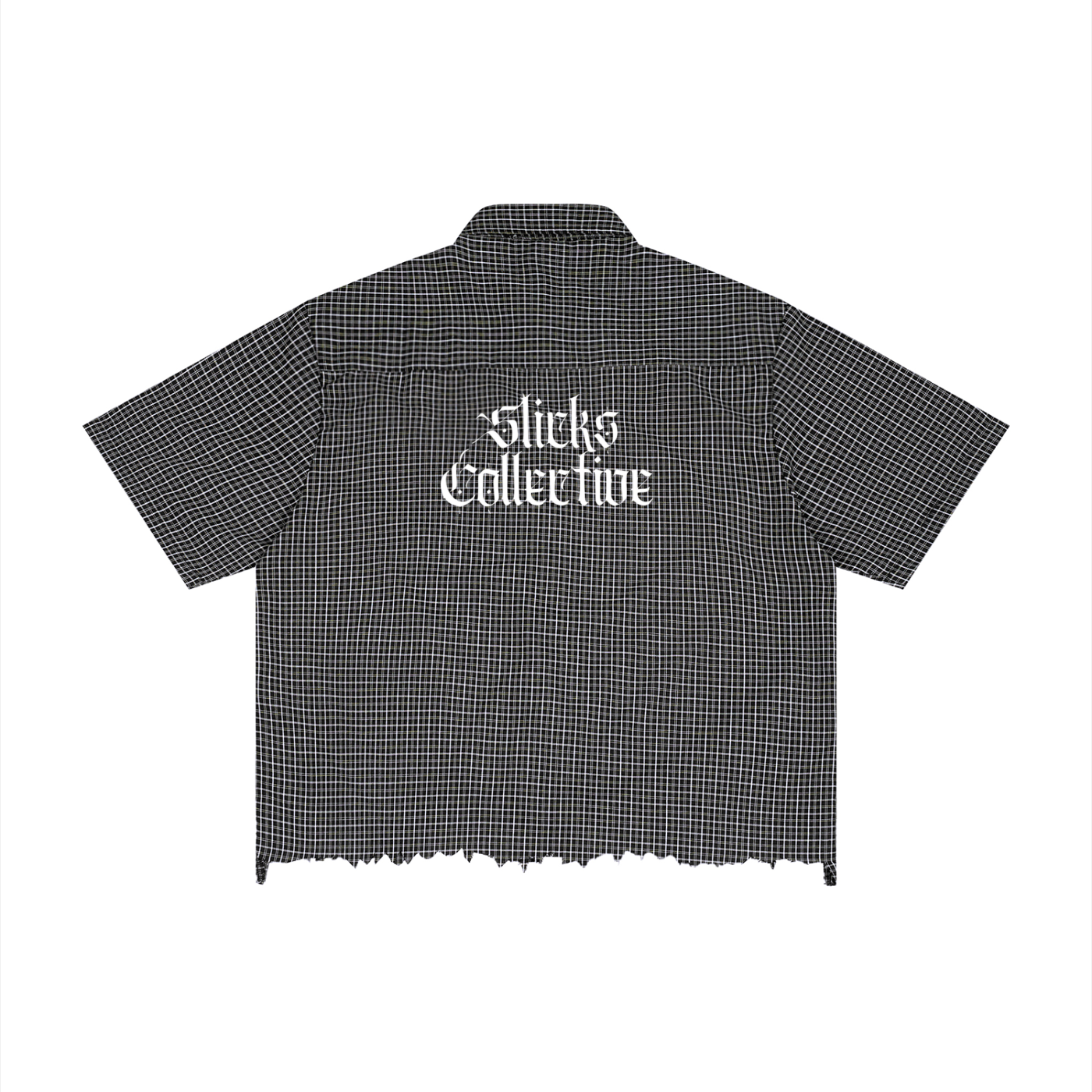 Unisex Distressed Plaid Boxy Shirt - *Signature*