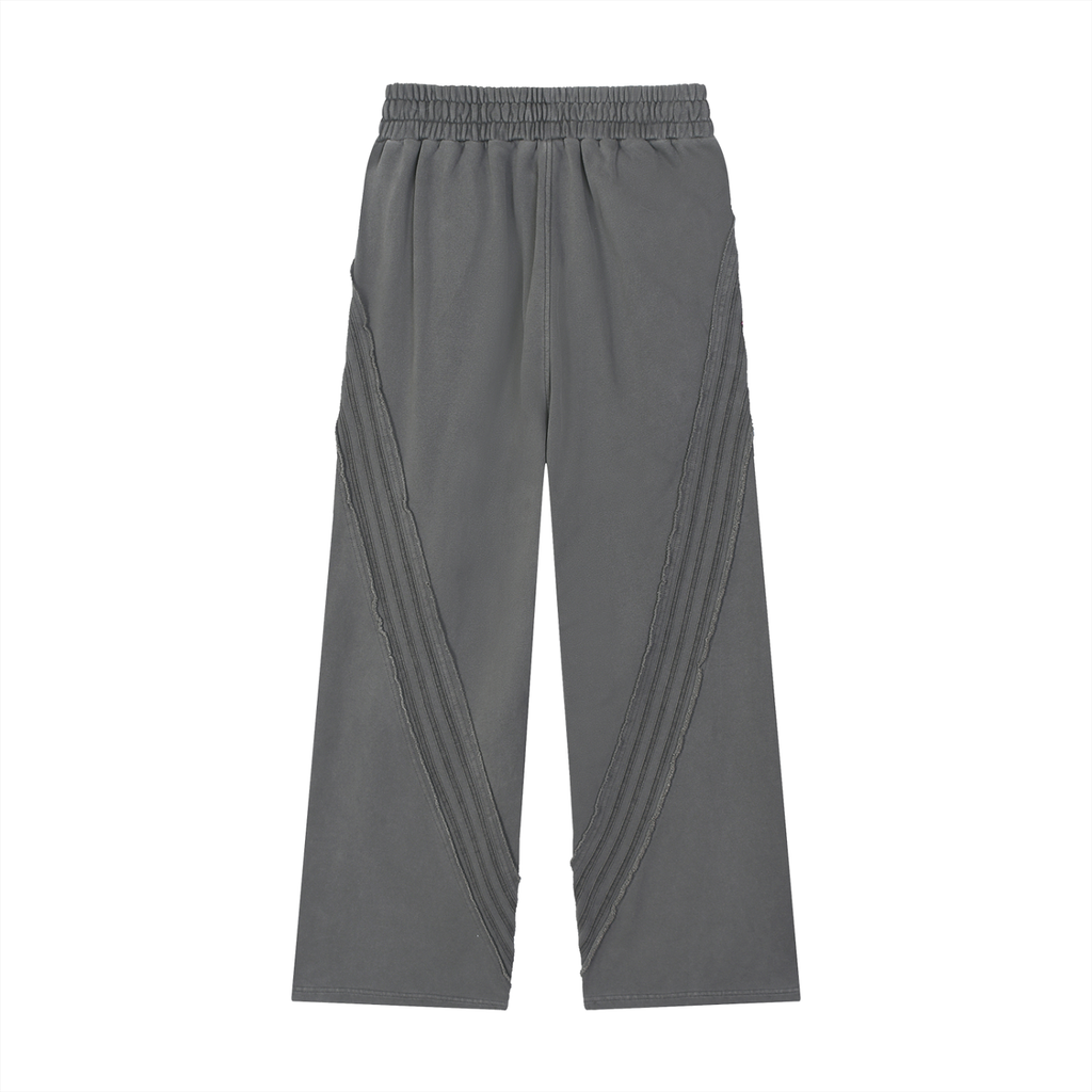 Snow Washed Tape Raw Edge Sweatpants - *Signature*