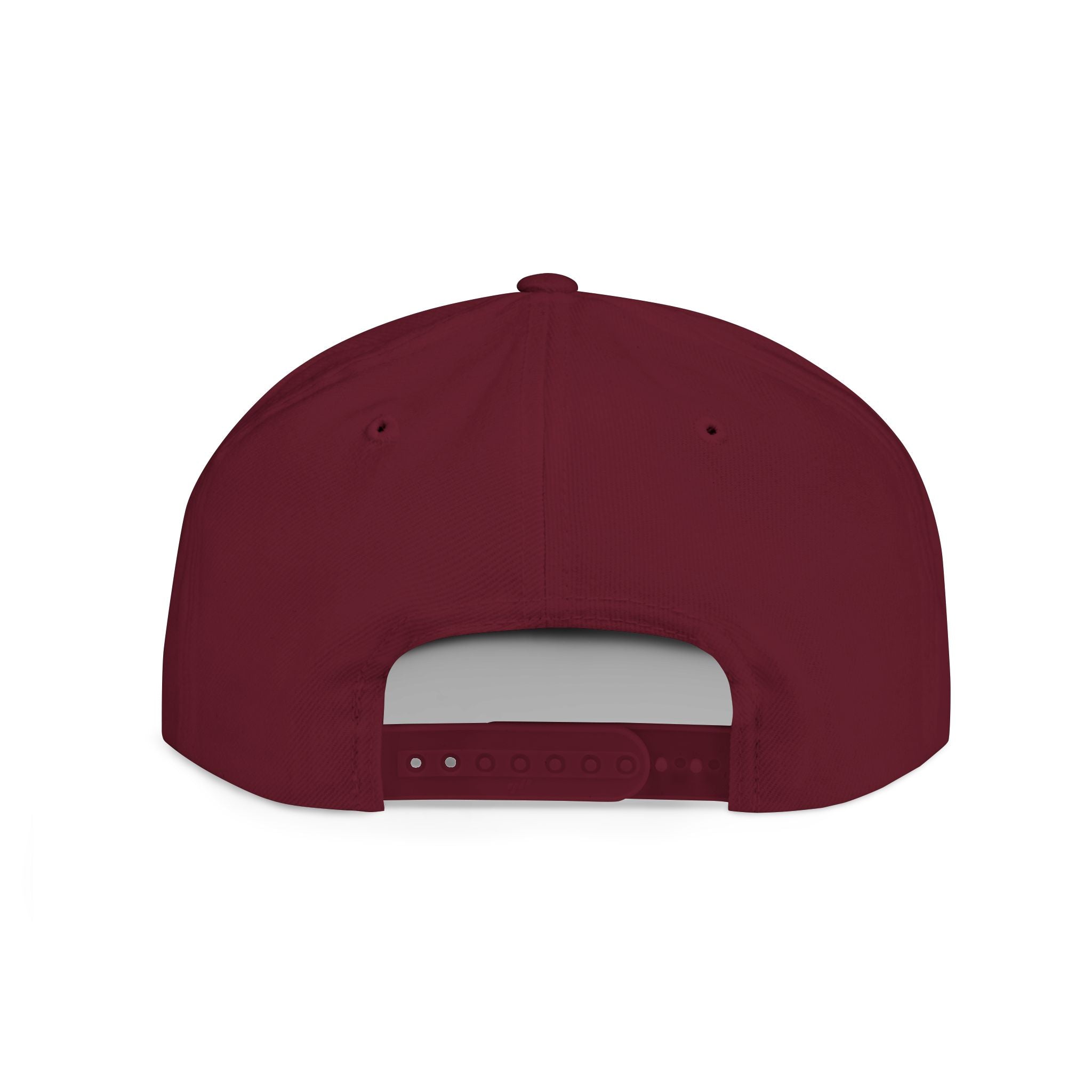 Distressed Snapback Hat — *Rise* Logo Flat Bill
