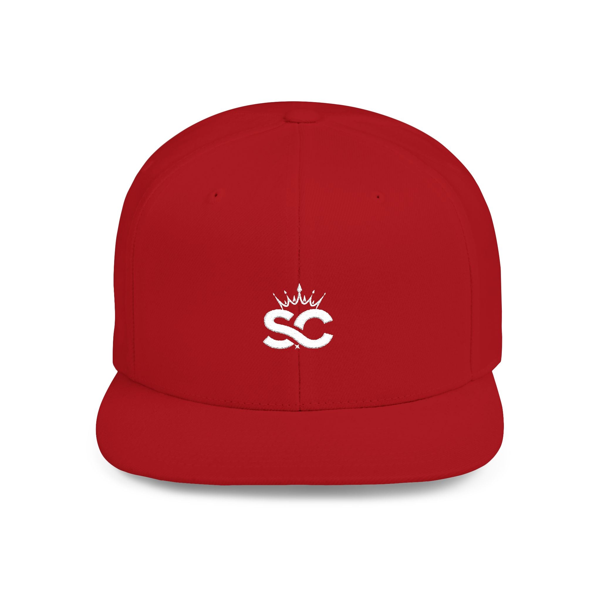 Distressed Snapback Hat — *Rise* Logo Flat Bill