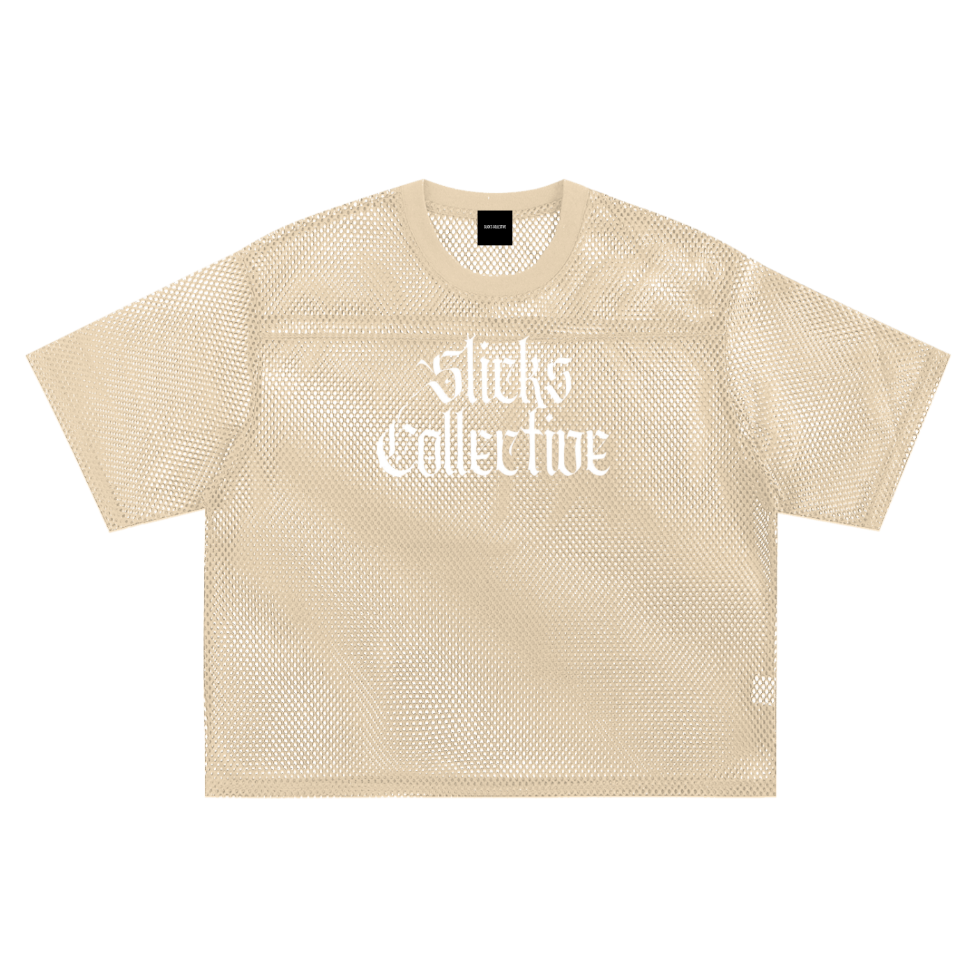 See-through Boxy Net Tee - *Signature*