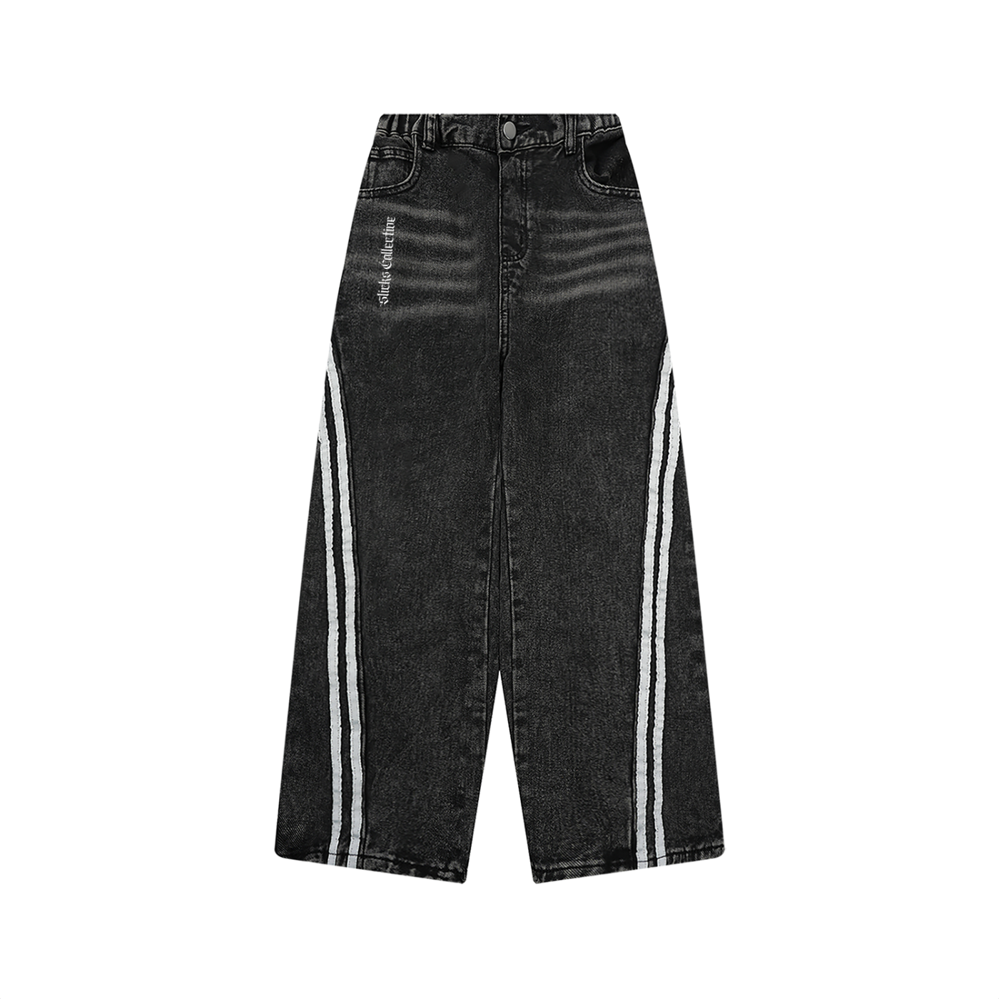 Kid’s Vintage Wash Side Stripe Jeans