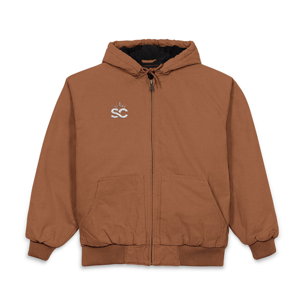 Embroidered Men's Hooded Work Jacket - *Rise*
