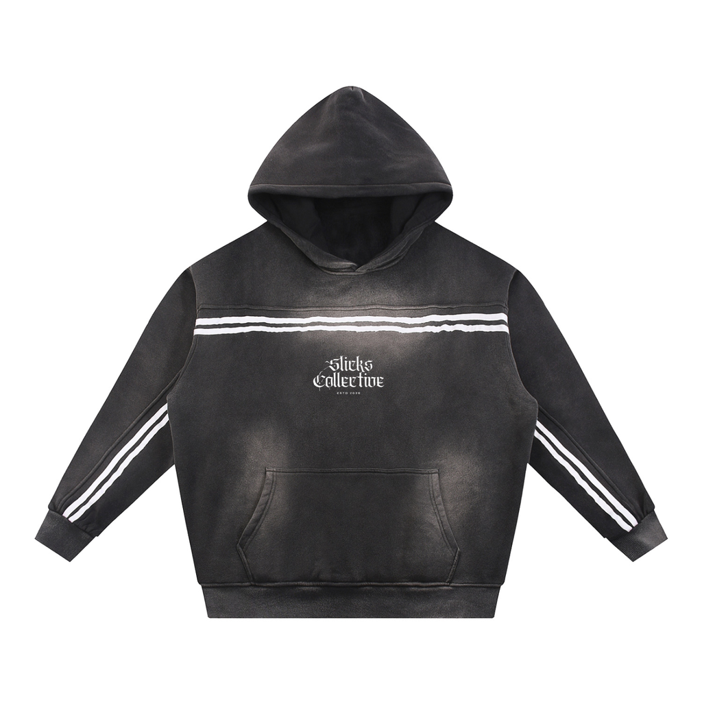 Sun Fade Contrast Tape Fleece Hoodie - *Signature*