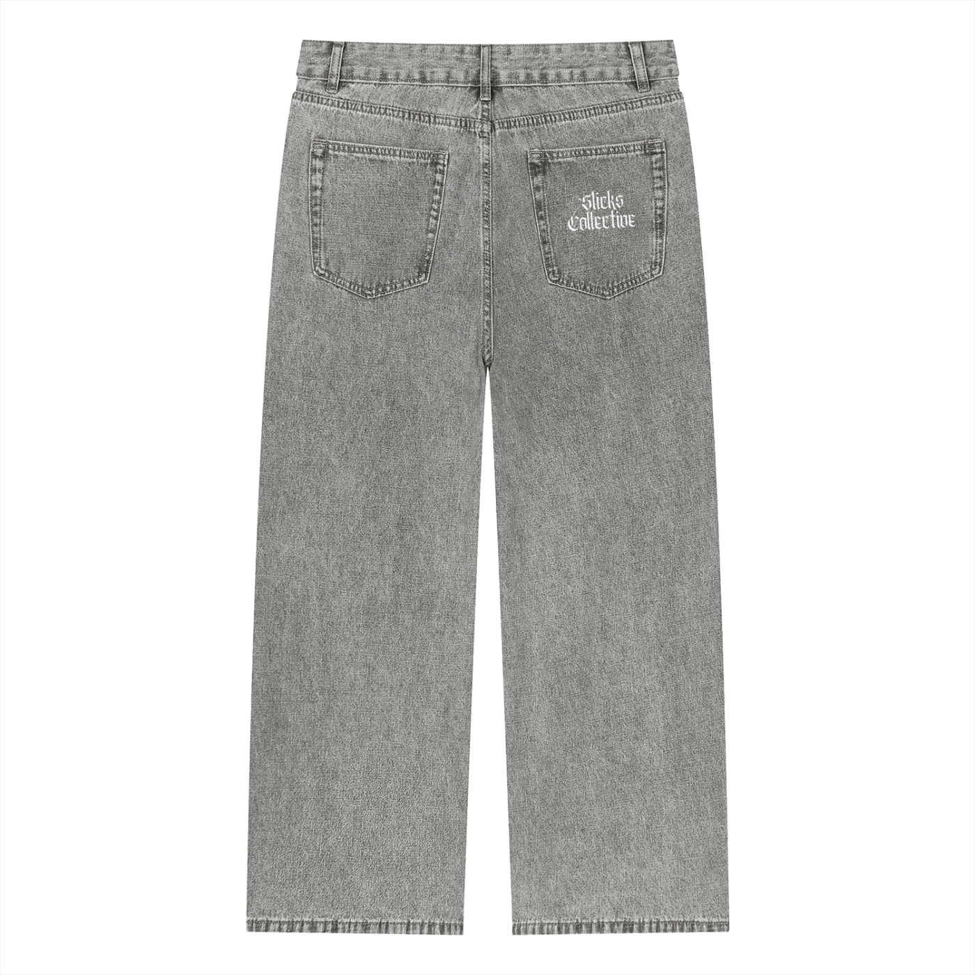 Vintage Wash Straight Leg Jeans