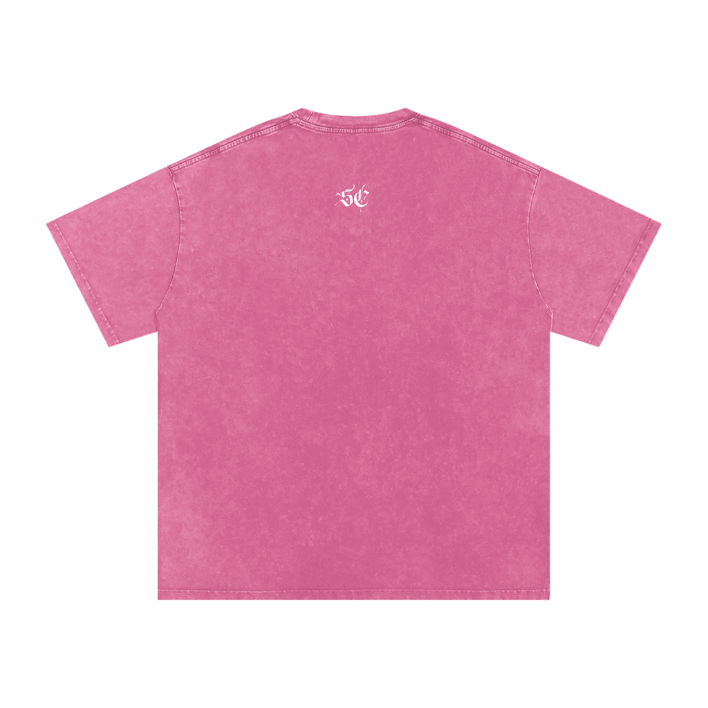 Snow Washed Oversized Cotton Tee