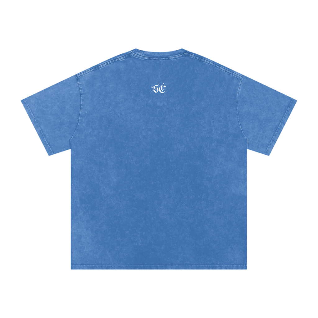 Snow Washed Oversized Cotton Tee