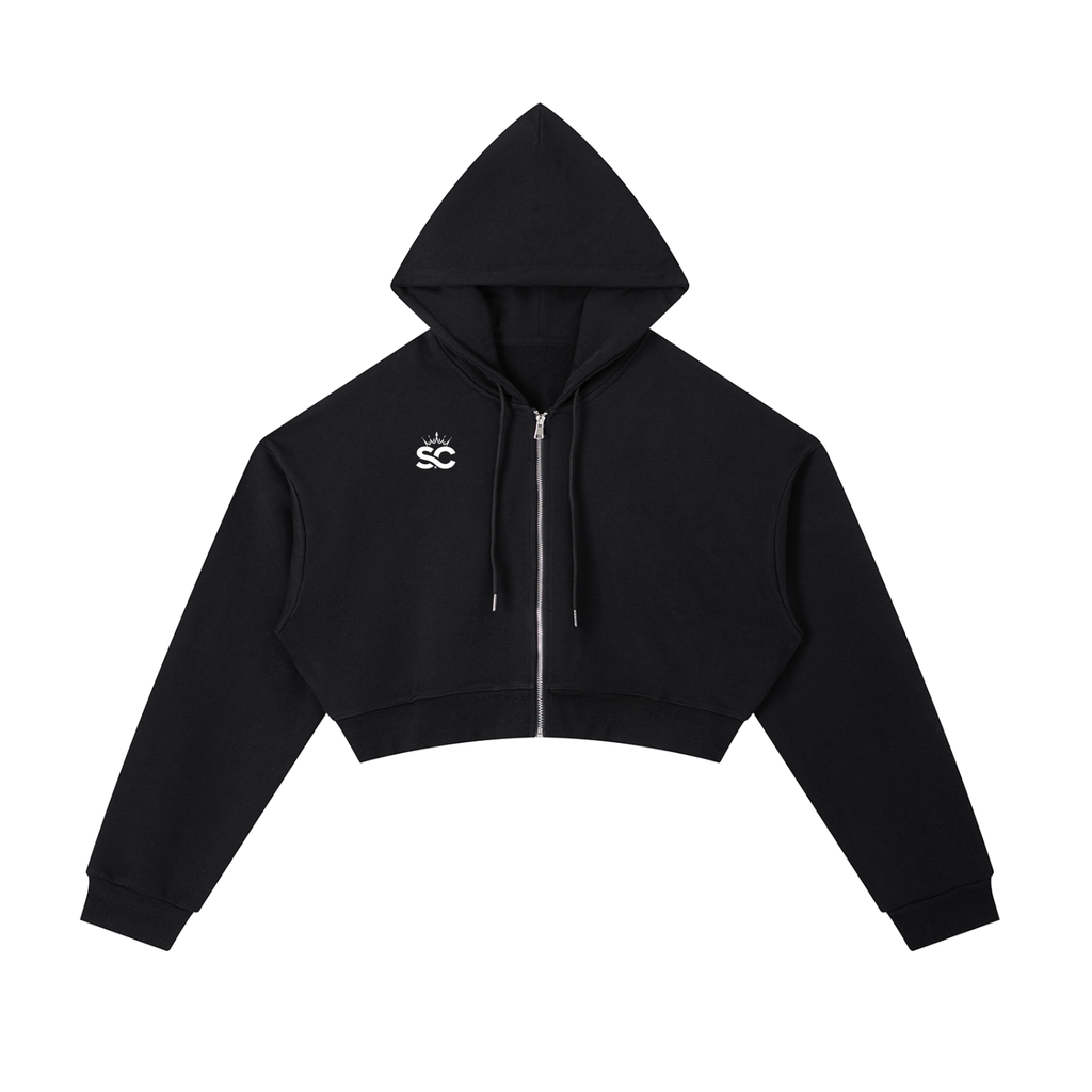 Essential Cropped Zip Hoodie - *Rise*