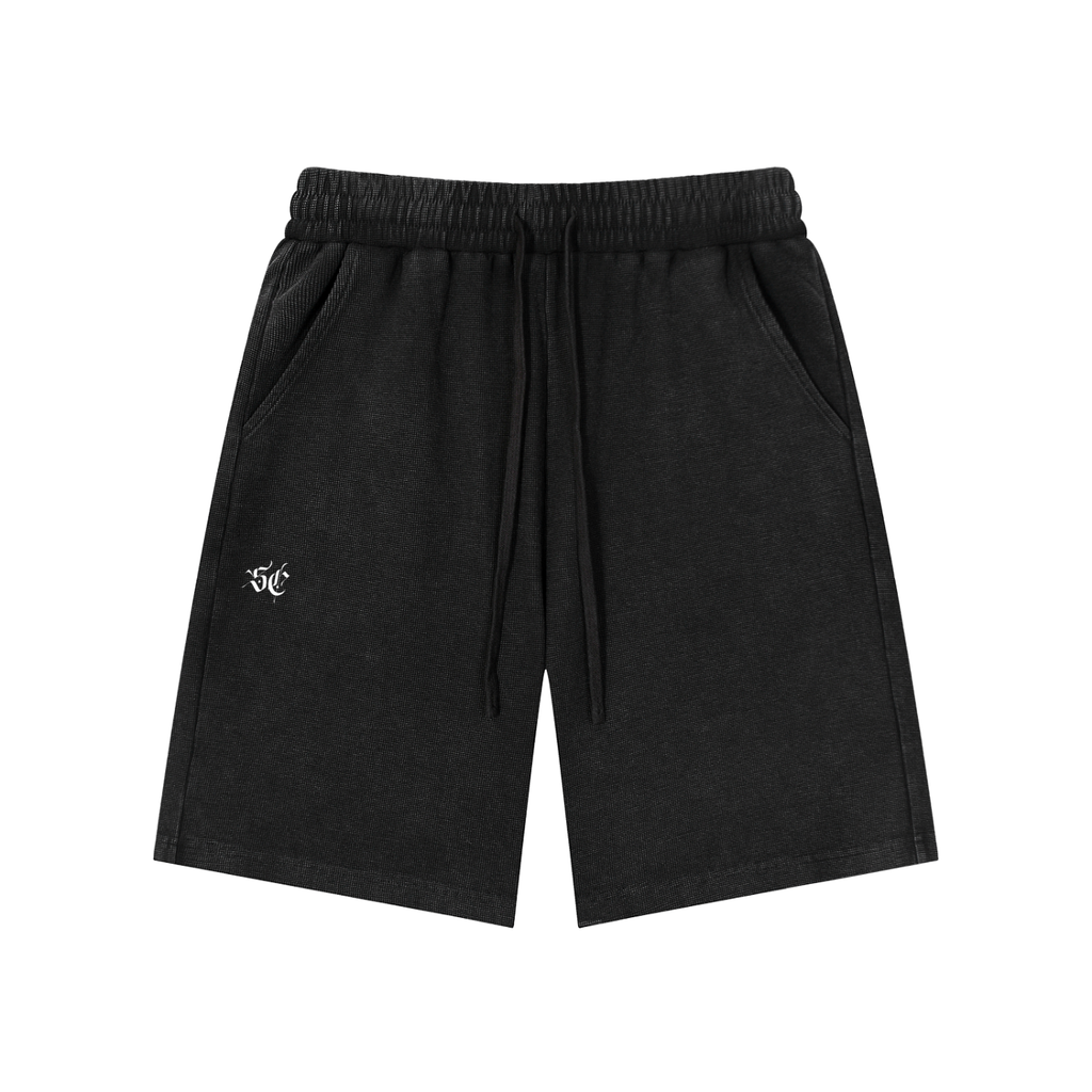 Mineral Wash Waffle Knit Shorts - *Signature*