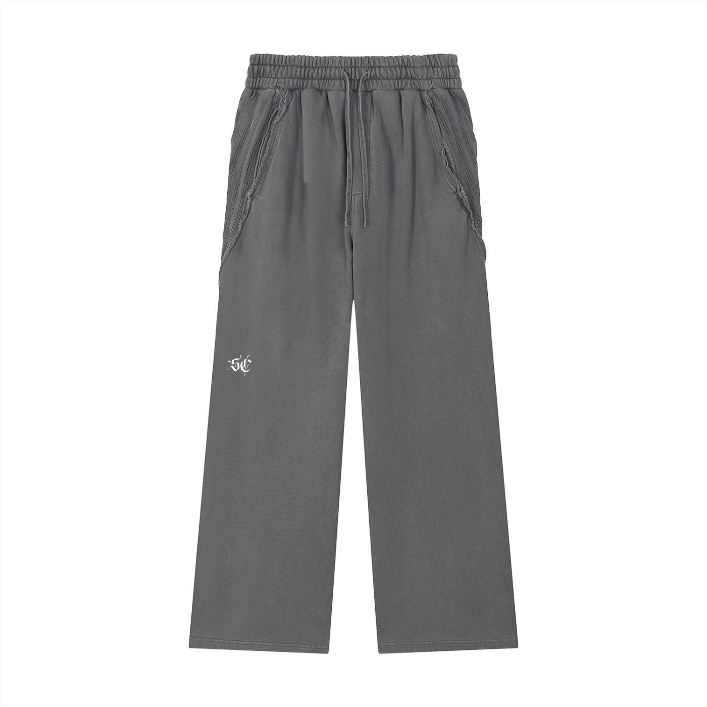 Snow Washed Tape Raw Edge Sweatpants - *Signature*